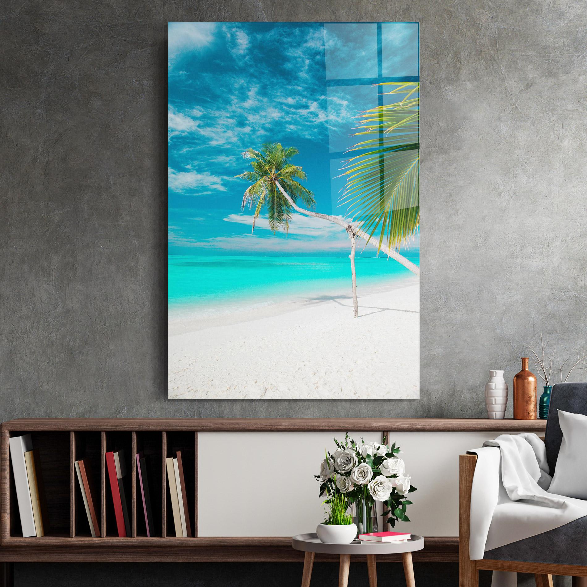 Glasbild Day Palm mockup 2