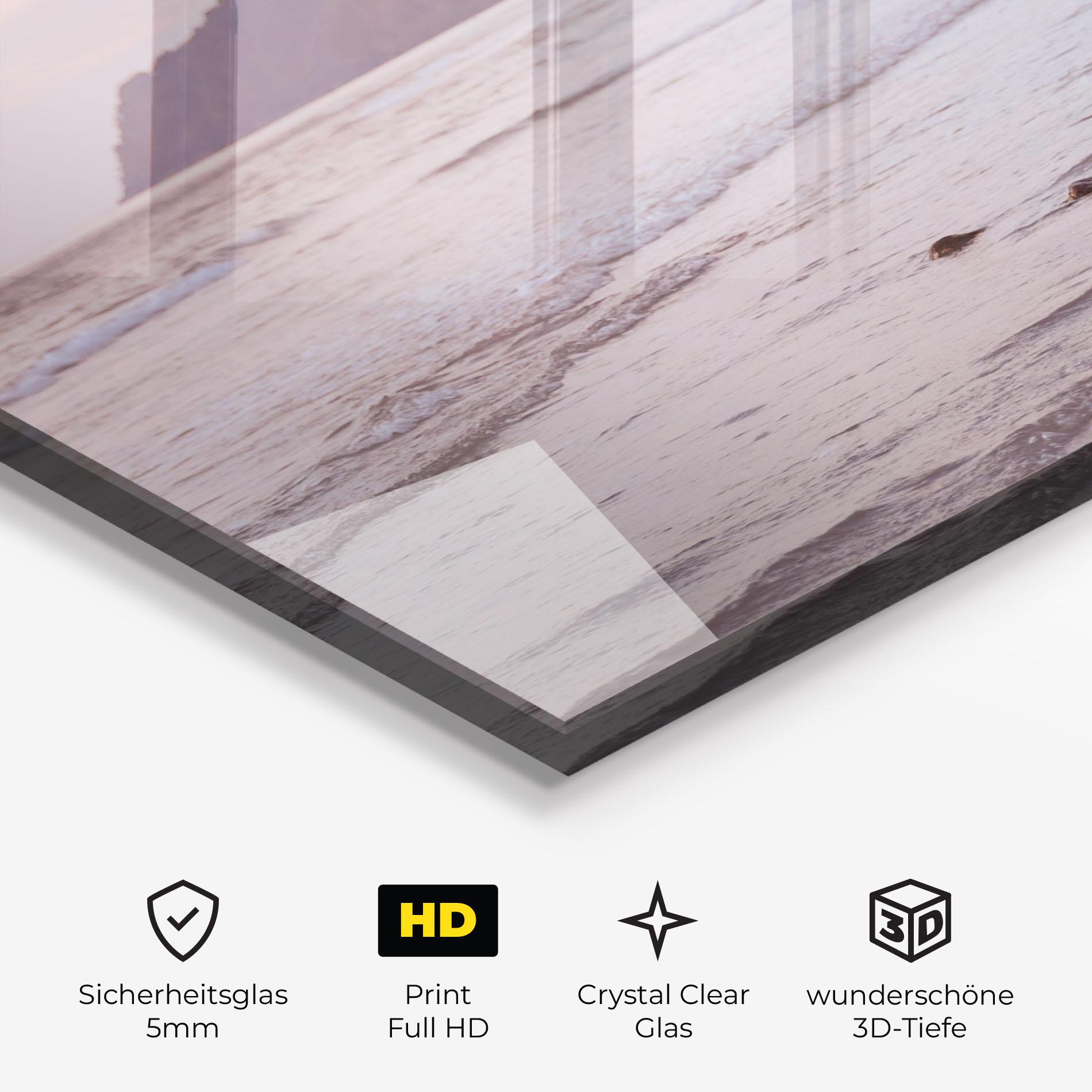 Glasbild Beach Traveler mockup 3