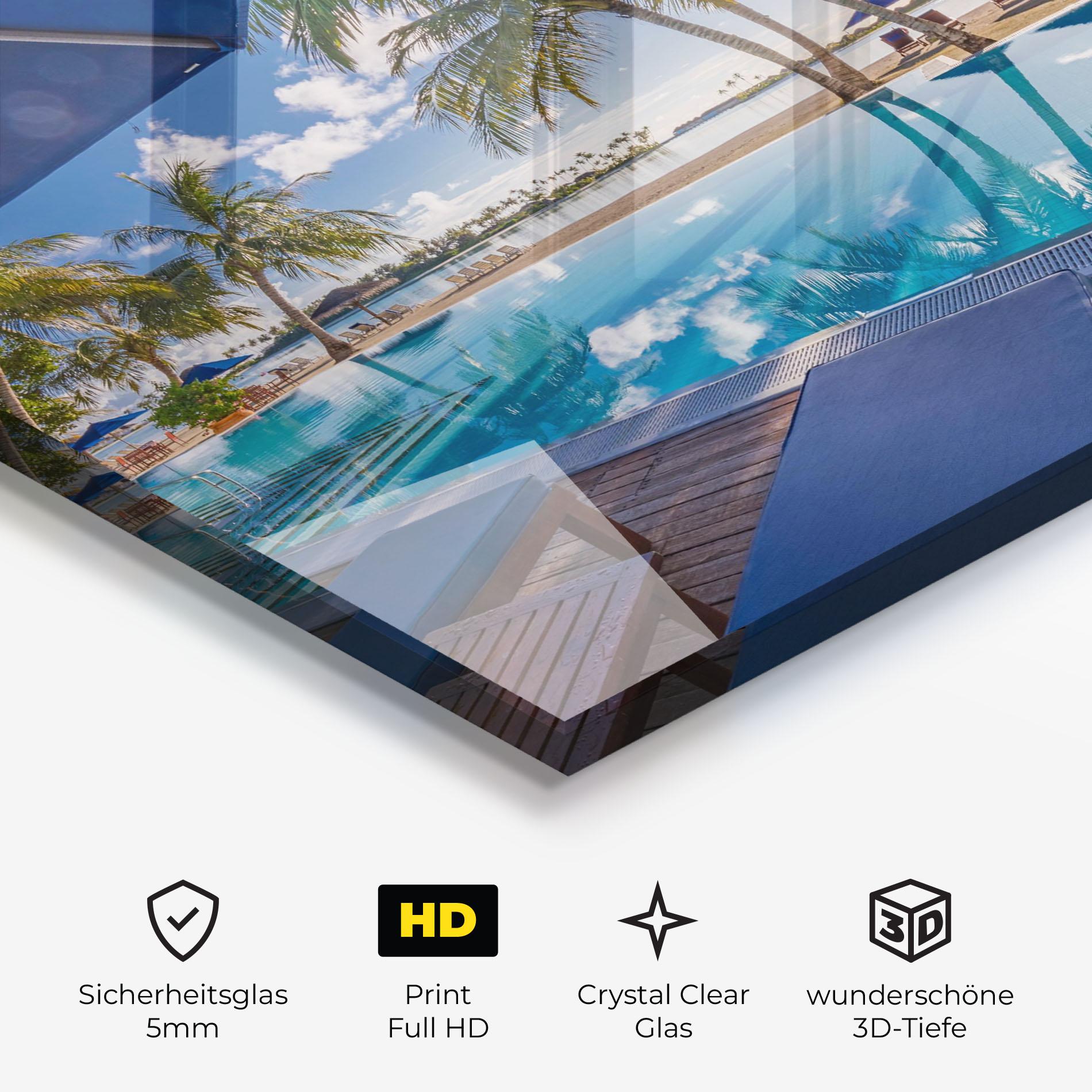 Glasbild Fantastic Summer Mood mockup 3