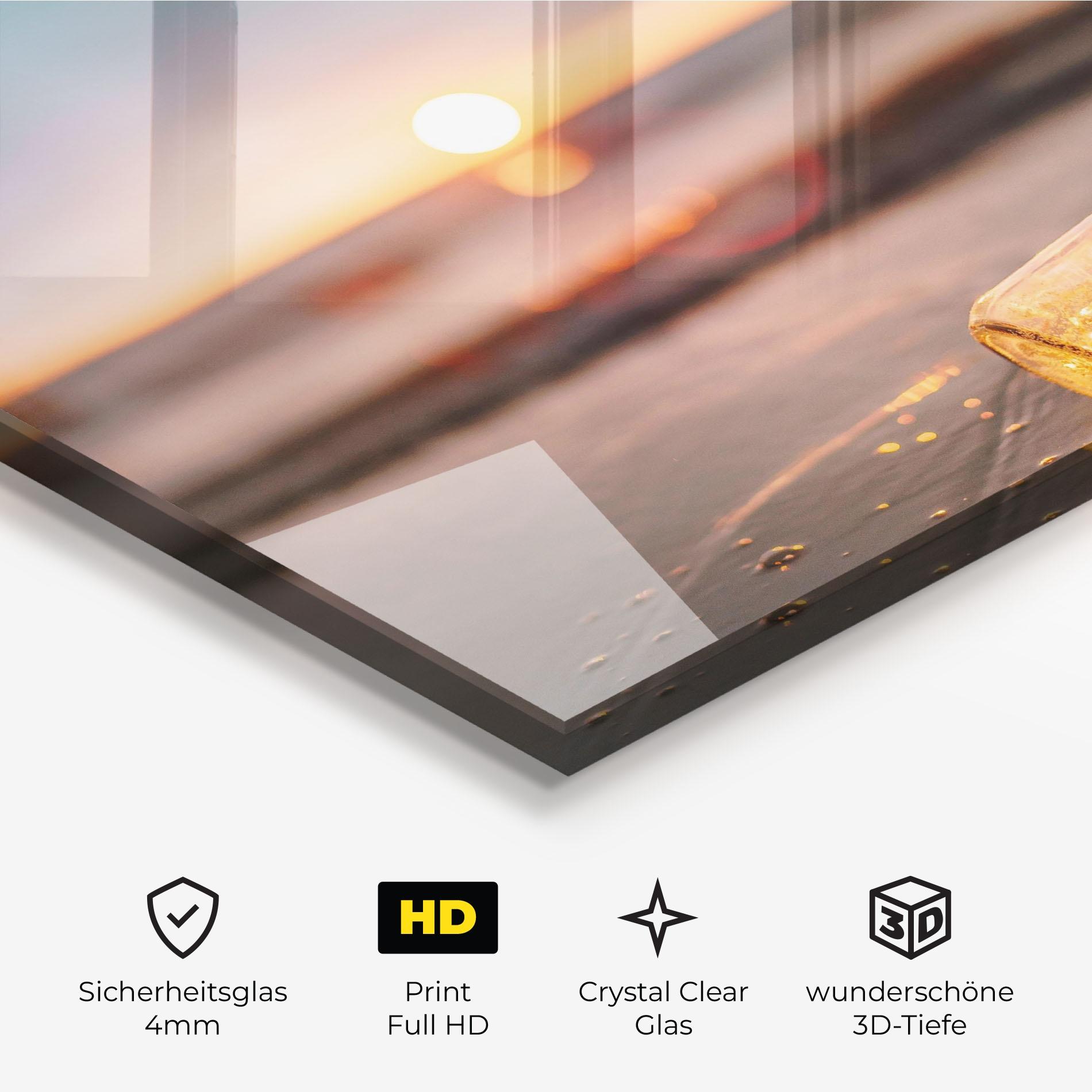 Glasbild Jar With Lights mockup 3