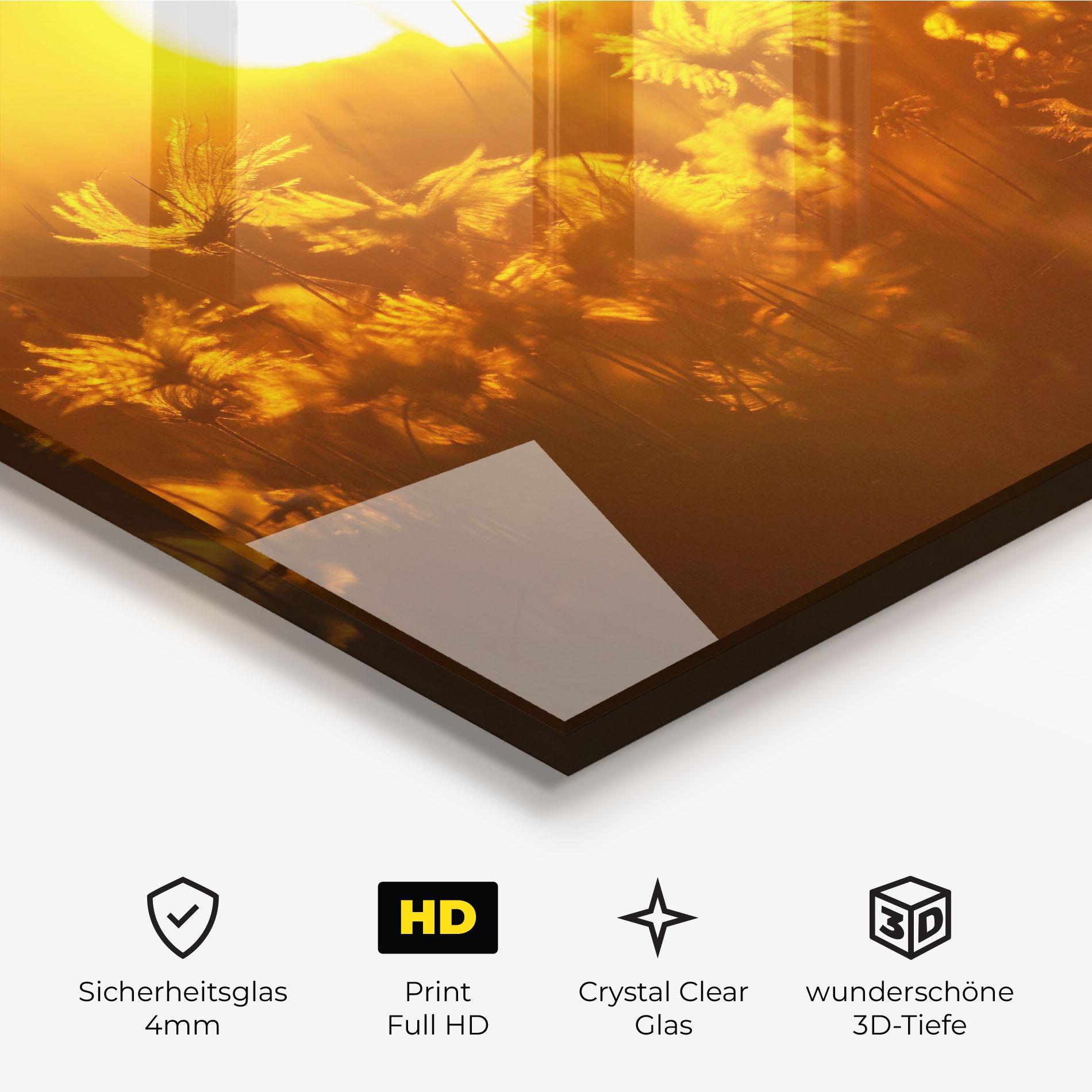 Glasbild Wildflowers mockup 3