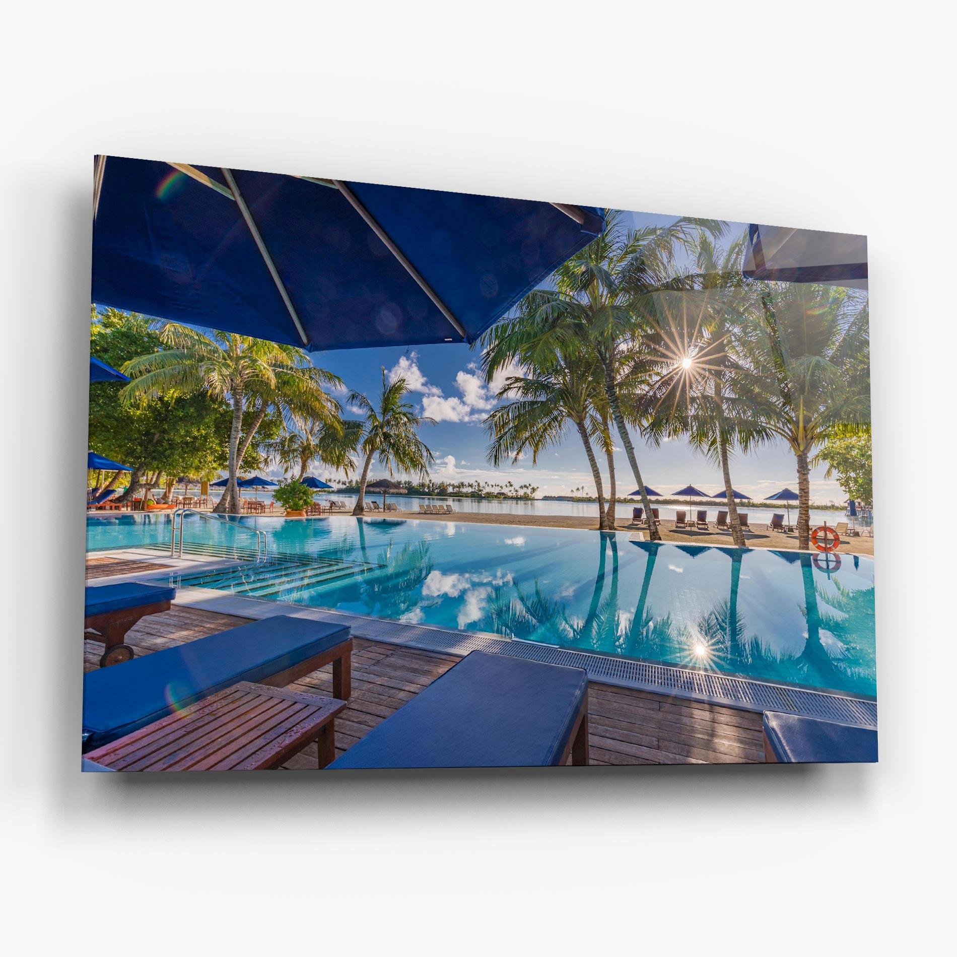 Glasbild Fantastic Summer Mood mockup 6
