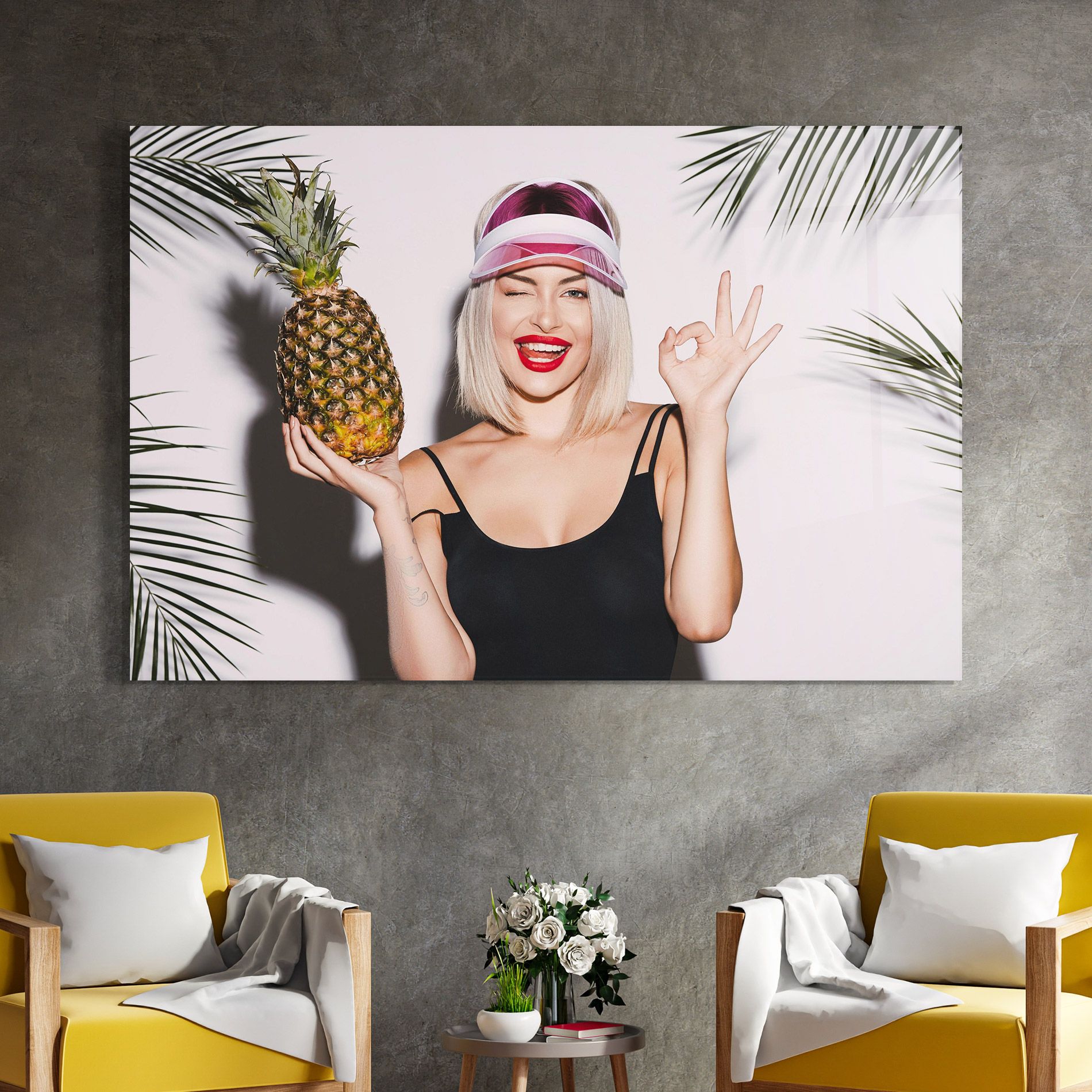 Blonde Woman mockup 4