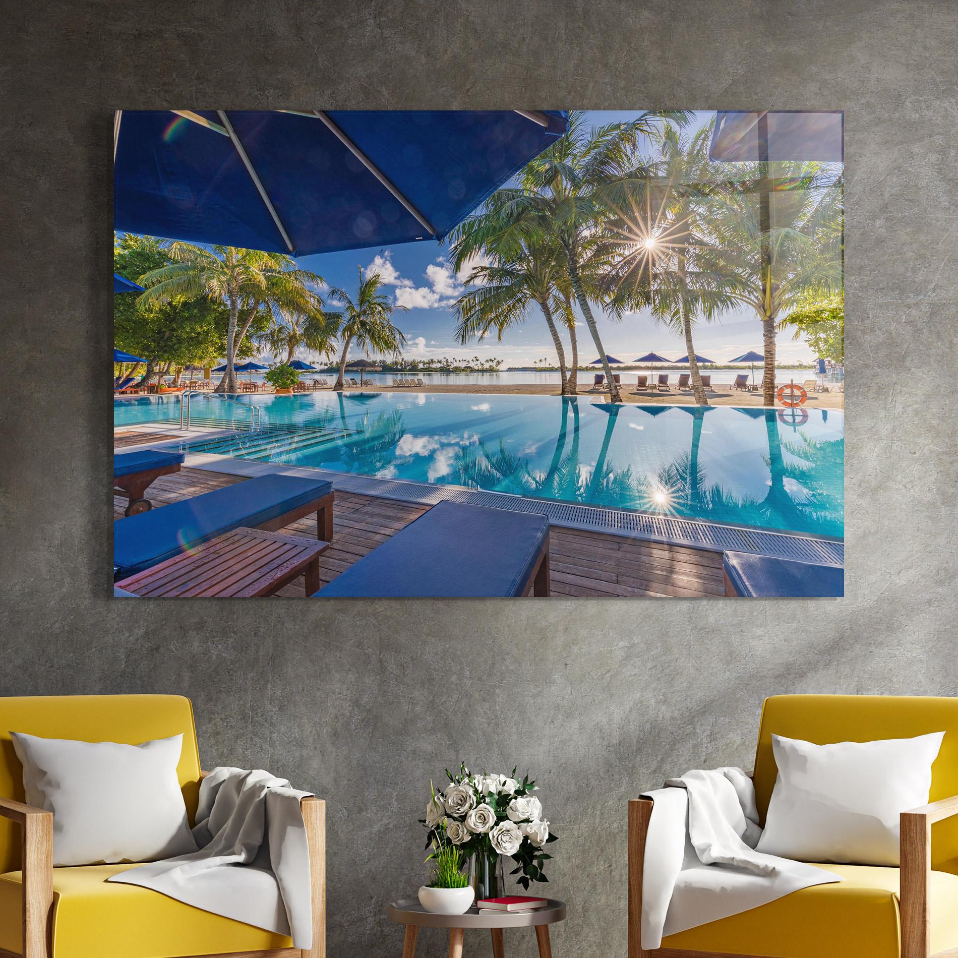 Glasbild Fantastic Summer Mood mockup 4