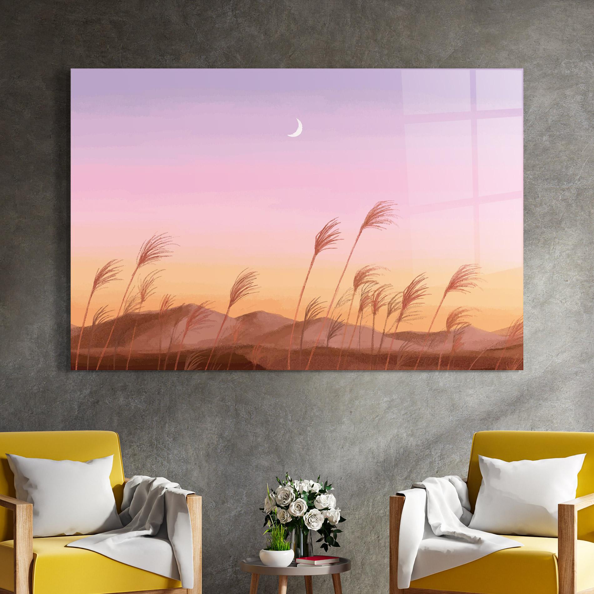 Glasbild Small Moon mockup 4