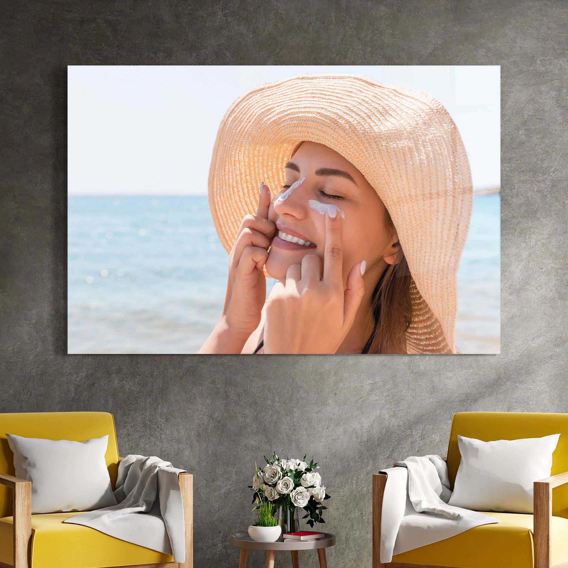 Smiling Woman mockup 4