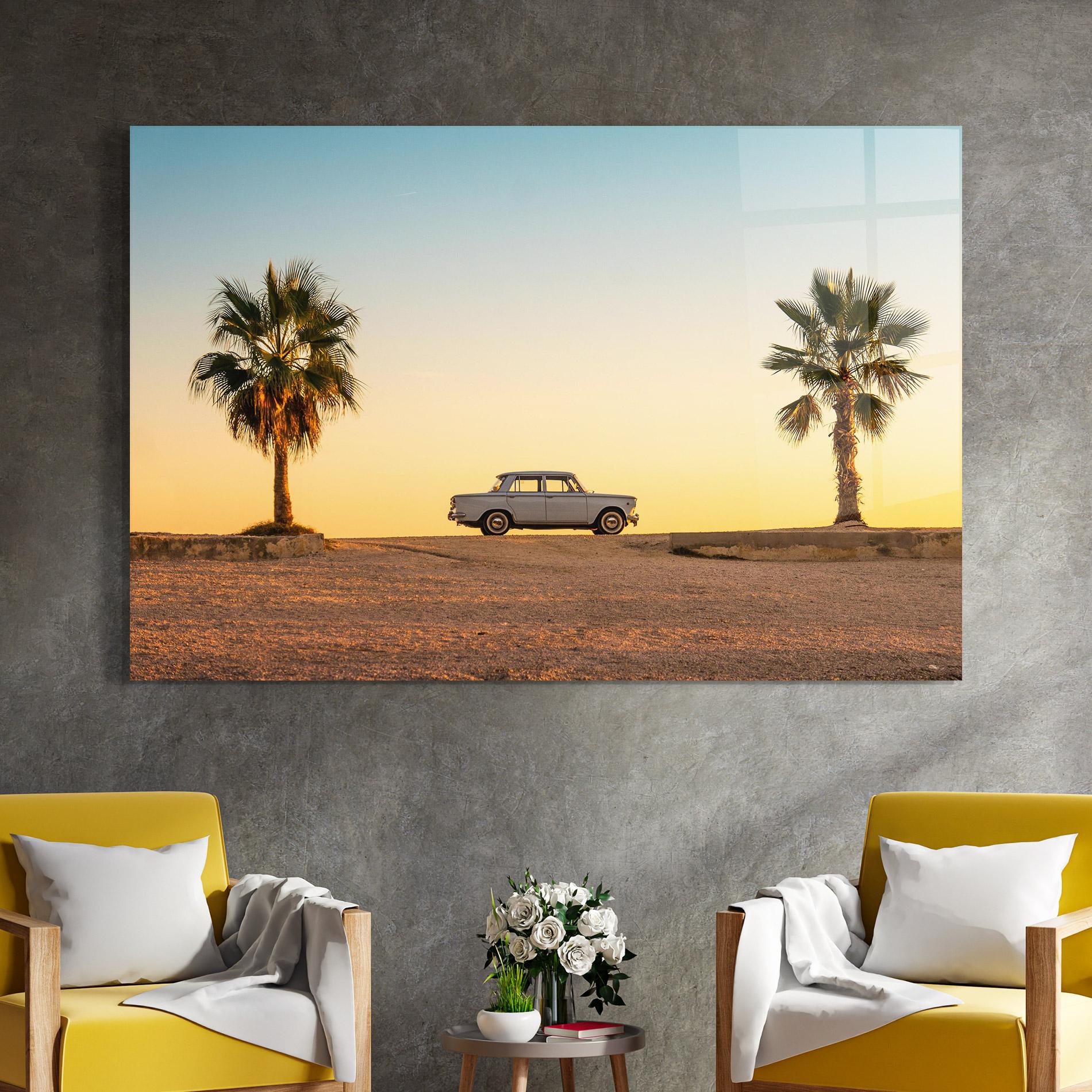 Glasbild Summer Car mockup 4