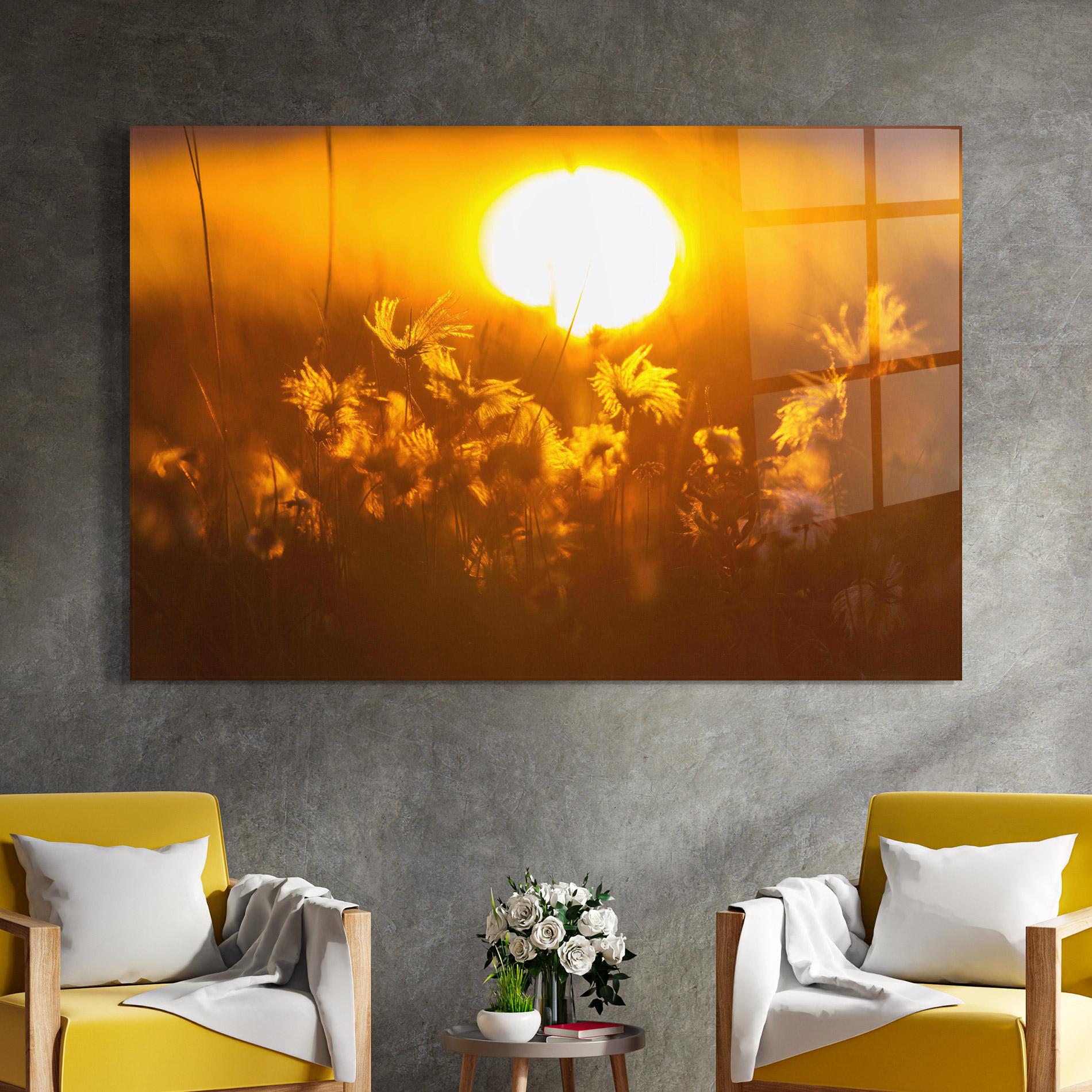 Glasbild Wildflowers mockup 4