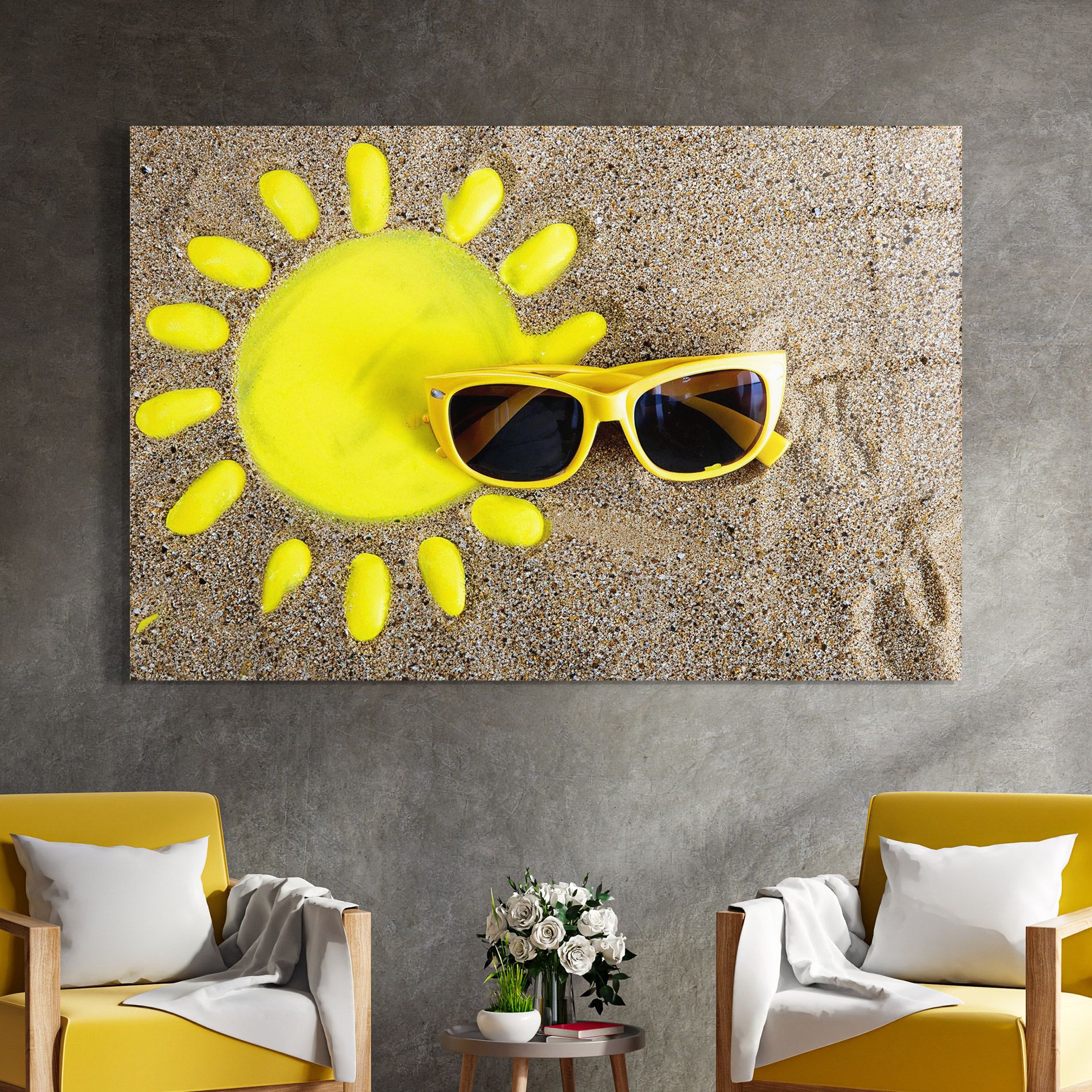 Yellow Summer Glasses mockup 4