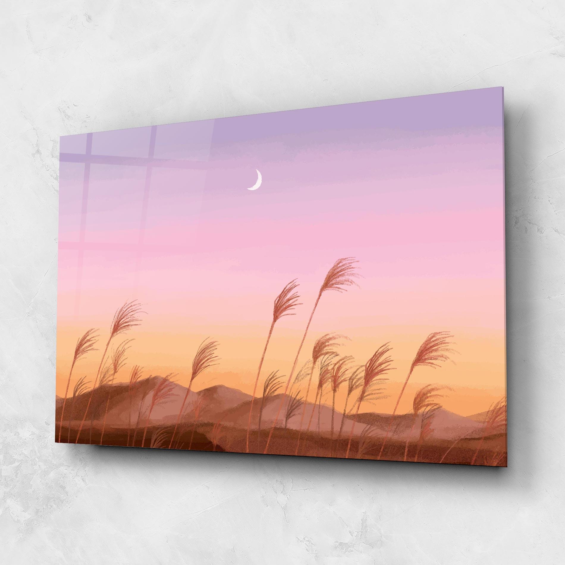 Glasbild Small Moon mockup 1