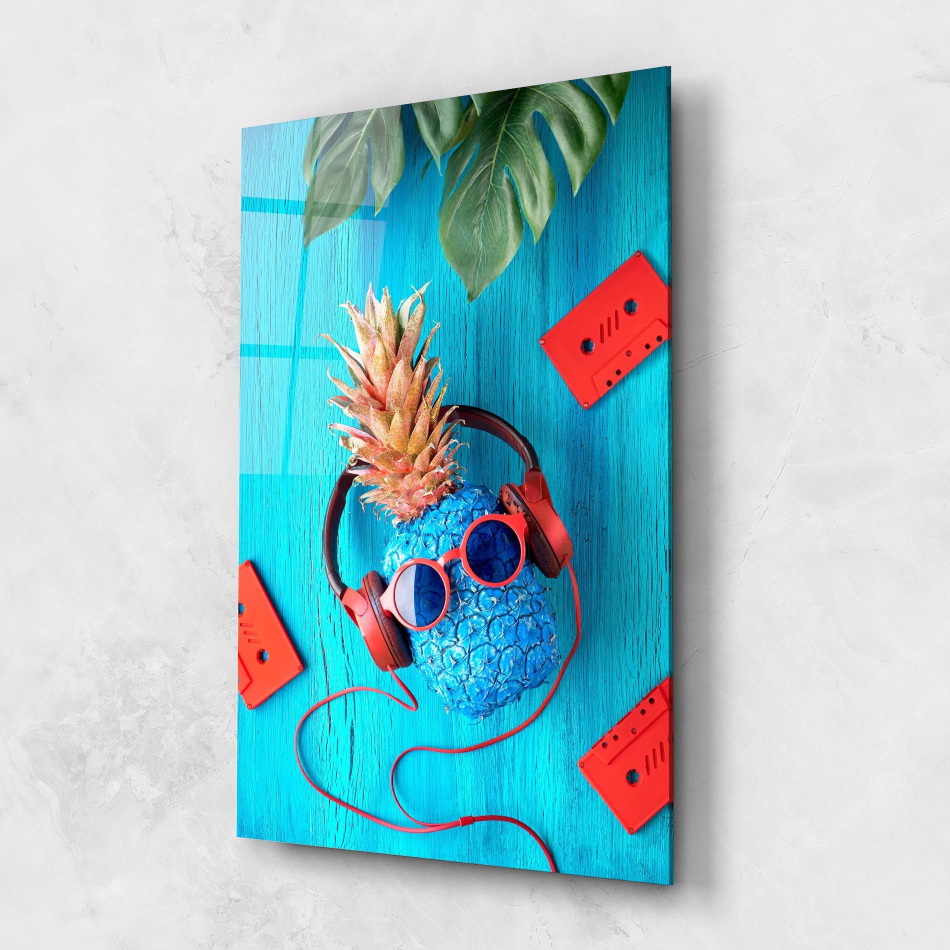Pineapple On Blue mockup 1