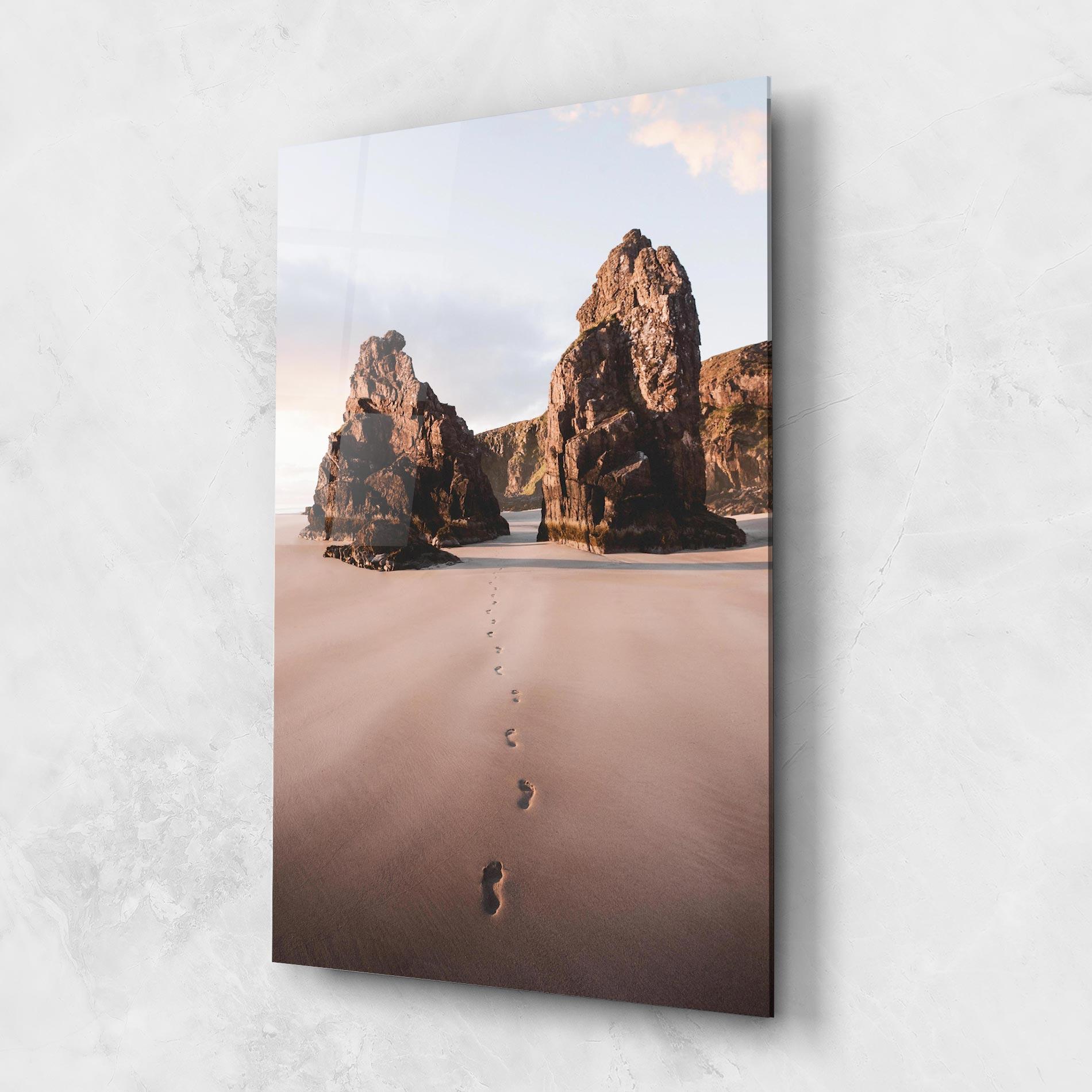 Glasbild Sand Mark mockup 1