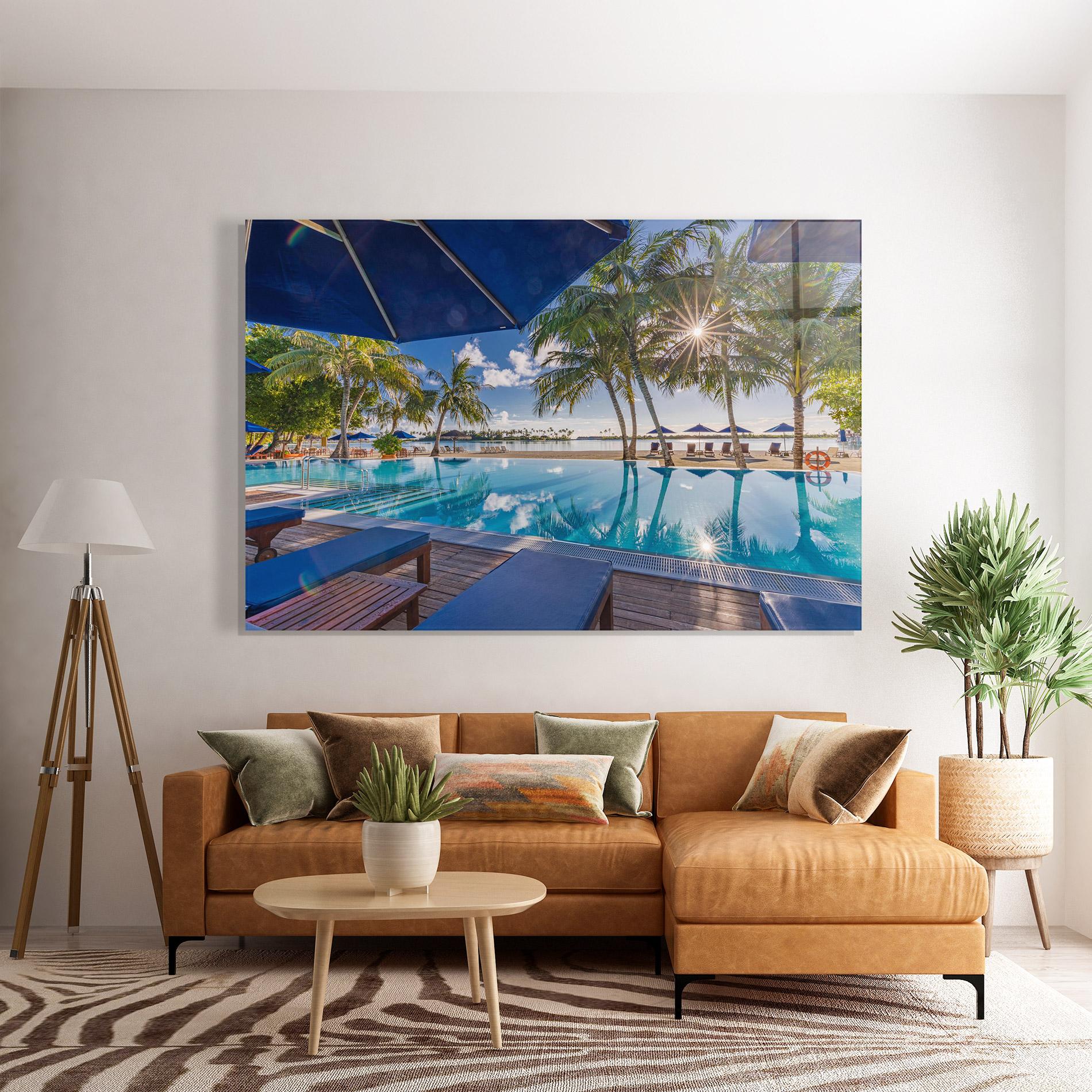 Glasbild Fantastic Summer Mood mockup 7