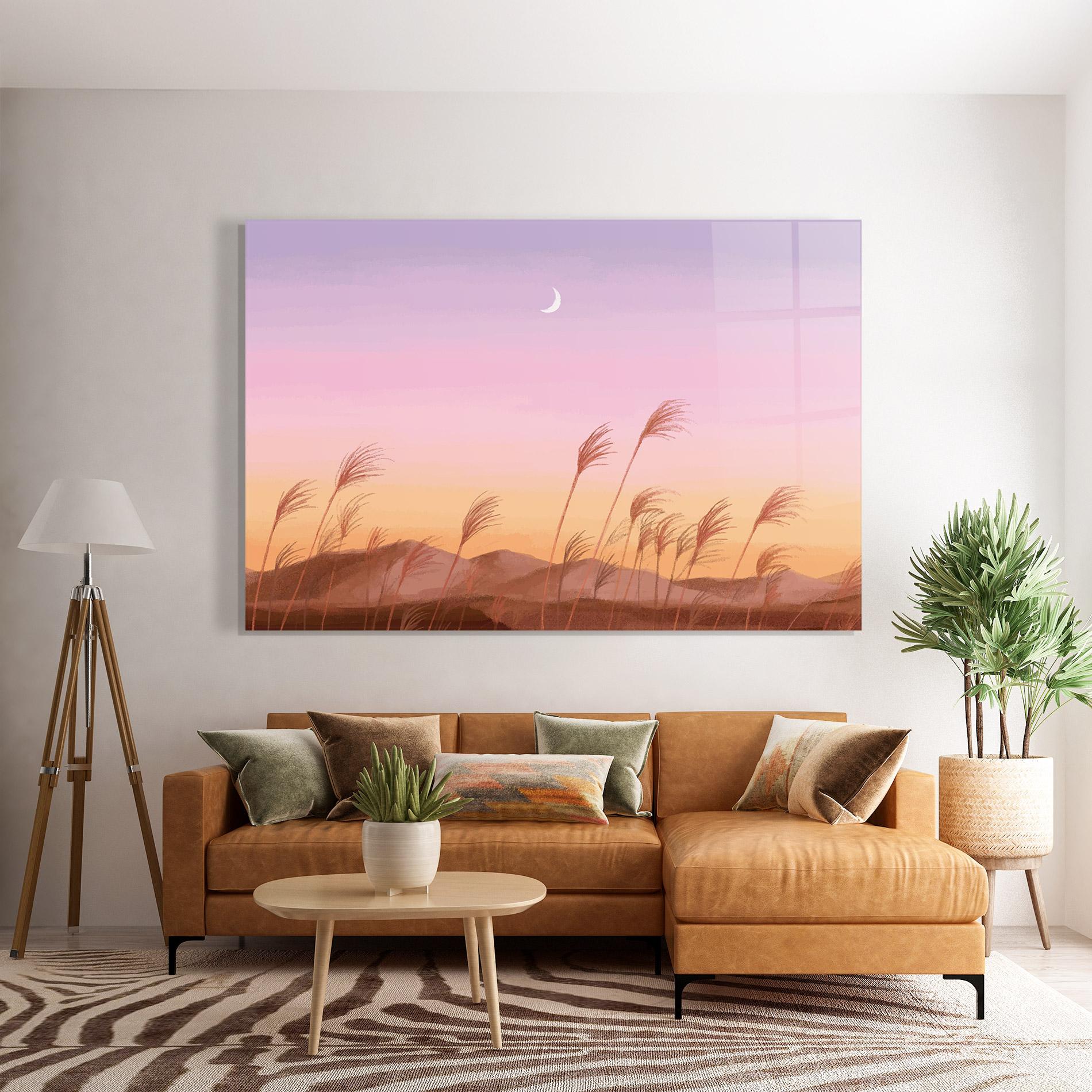 Glasbild Small Moon mockup 7