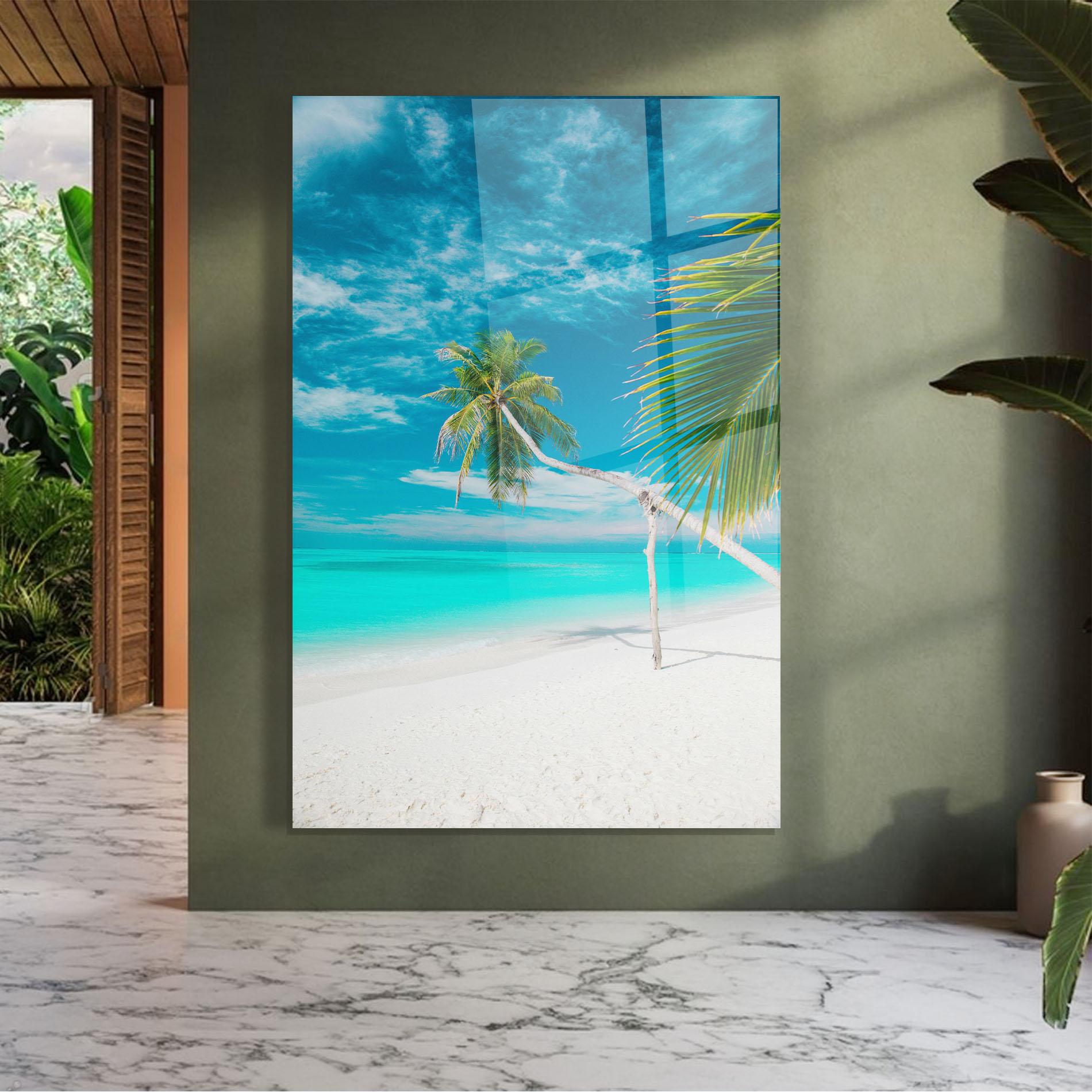 Glasbild Day Palm mockup 7