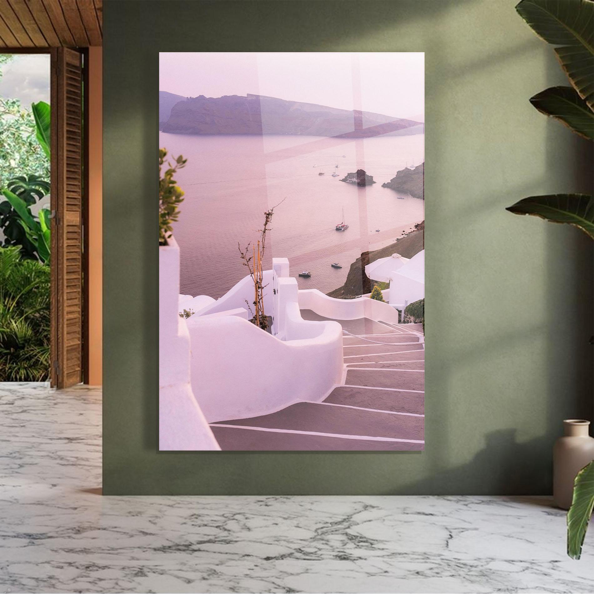Glasbild Grece Strairs mockup 7