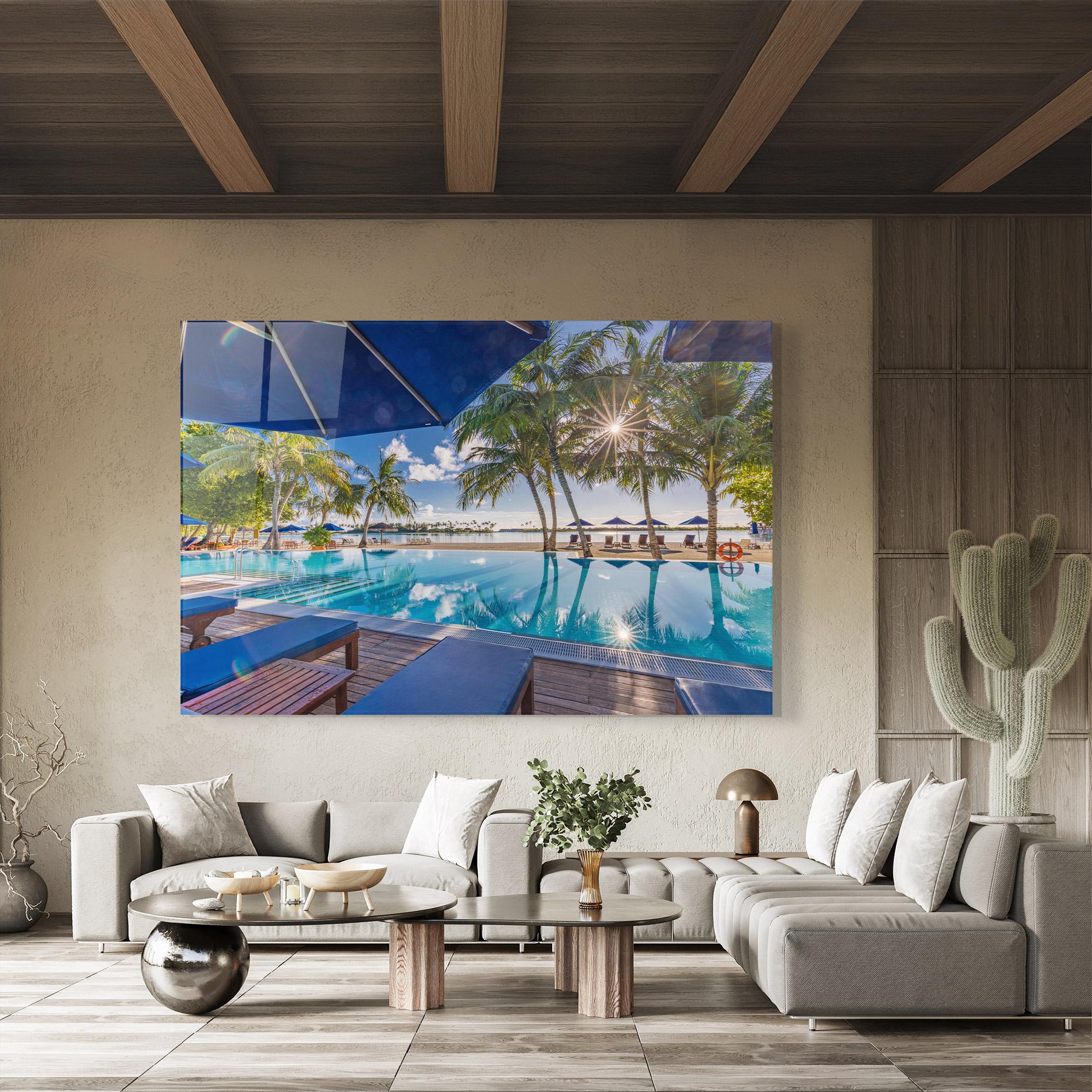 Glasbild Fantastic Summer Mood mockup 8