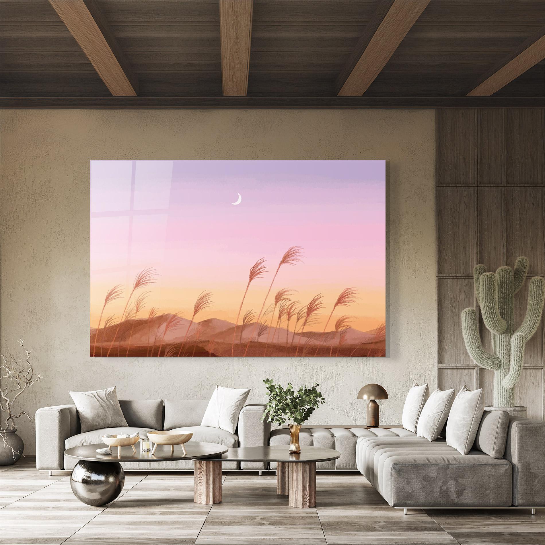 Glasbild Small Moon mockup 8