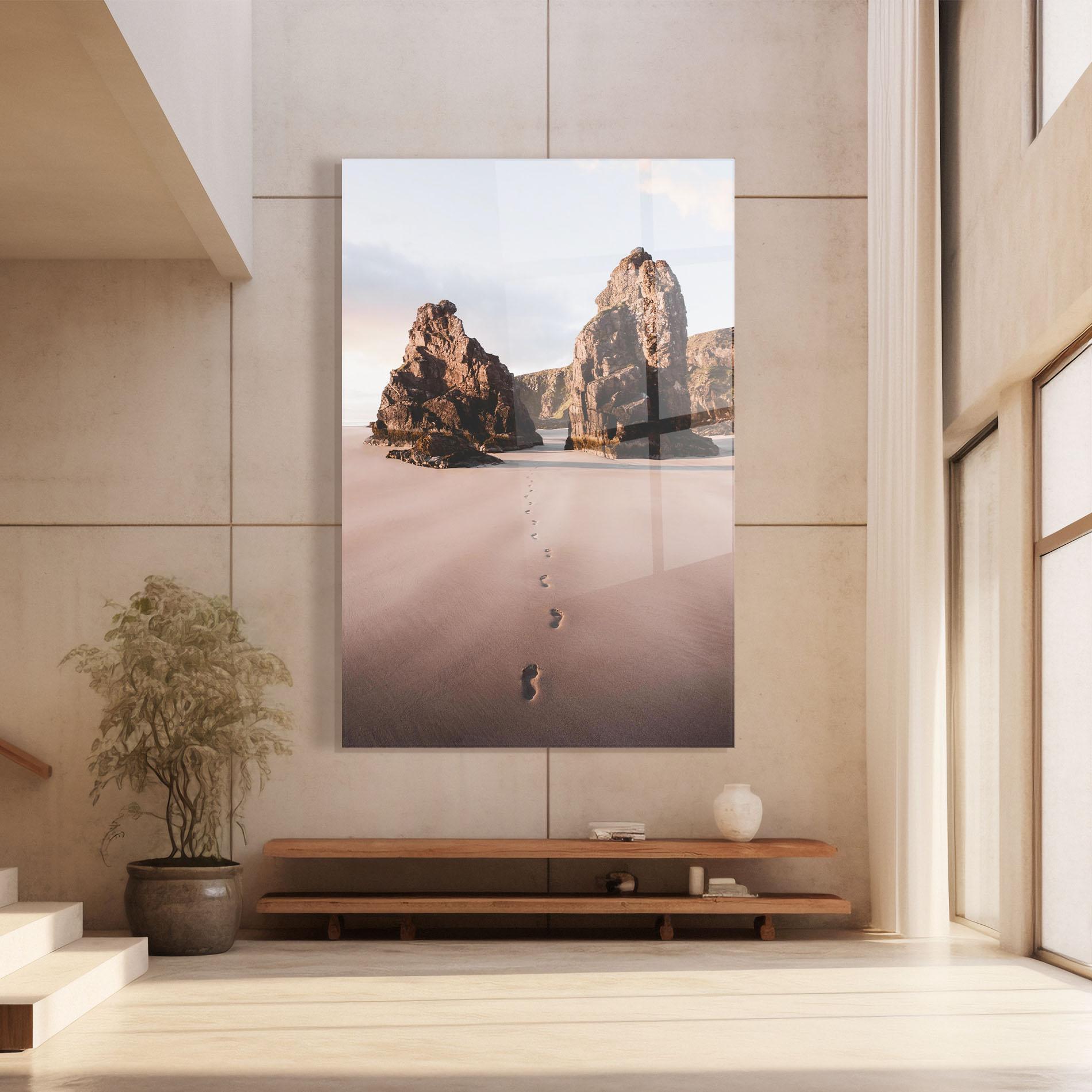 Glasbild Sand Mark mockup 8