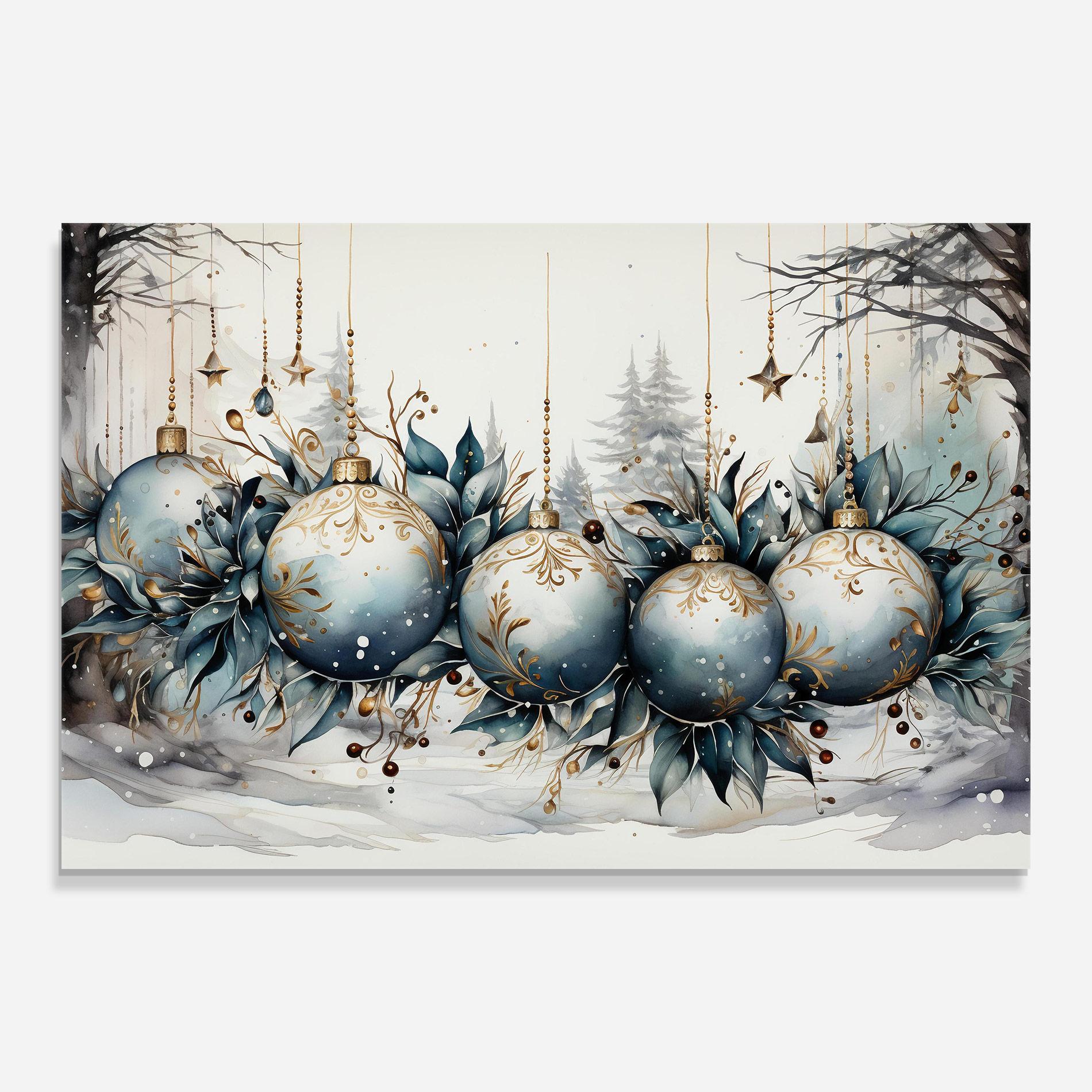 Glasbild Christmas Paper mockup 0