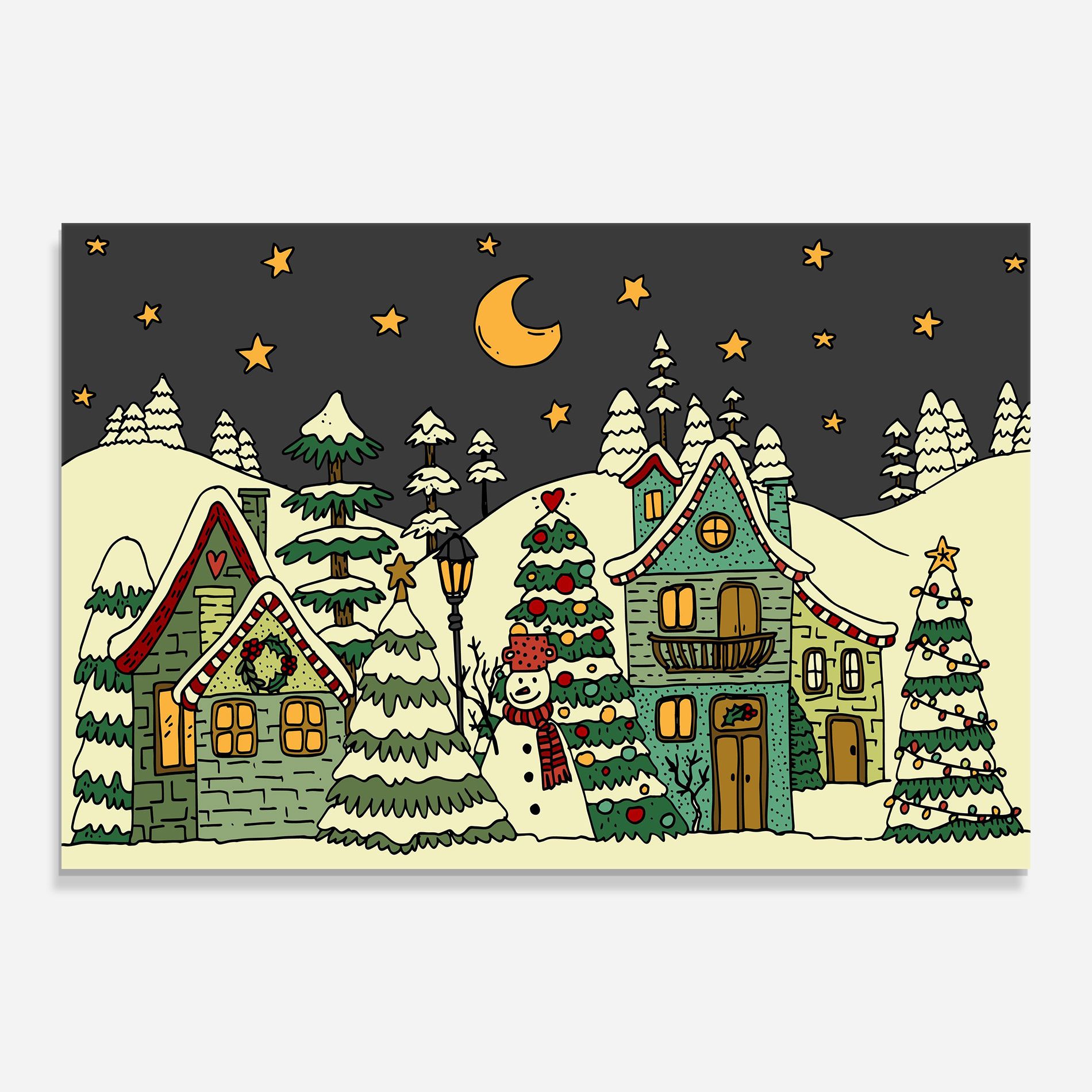 House With Snow mockup 0