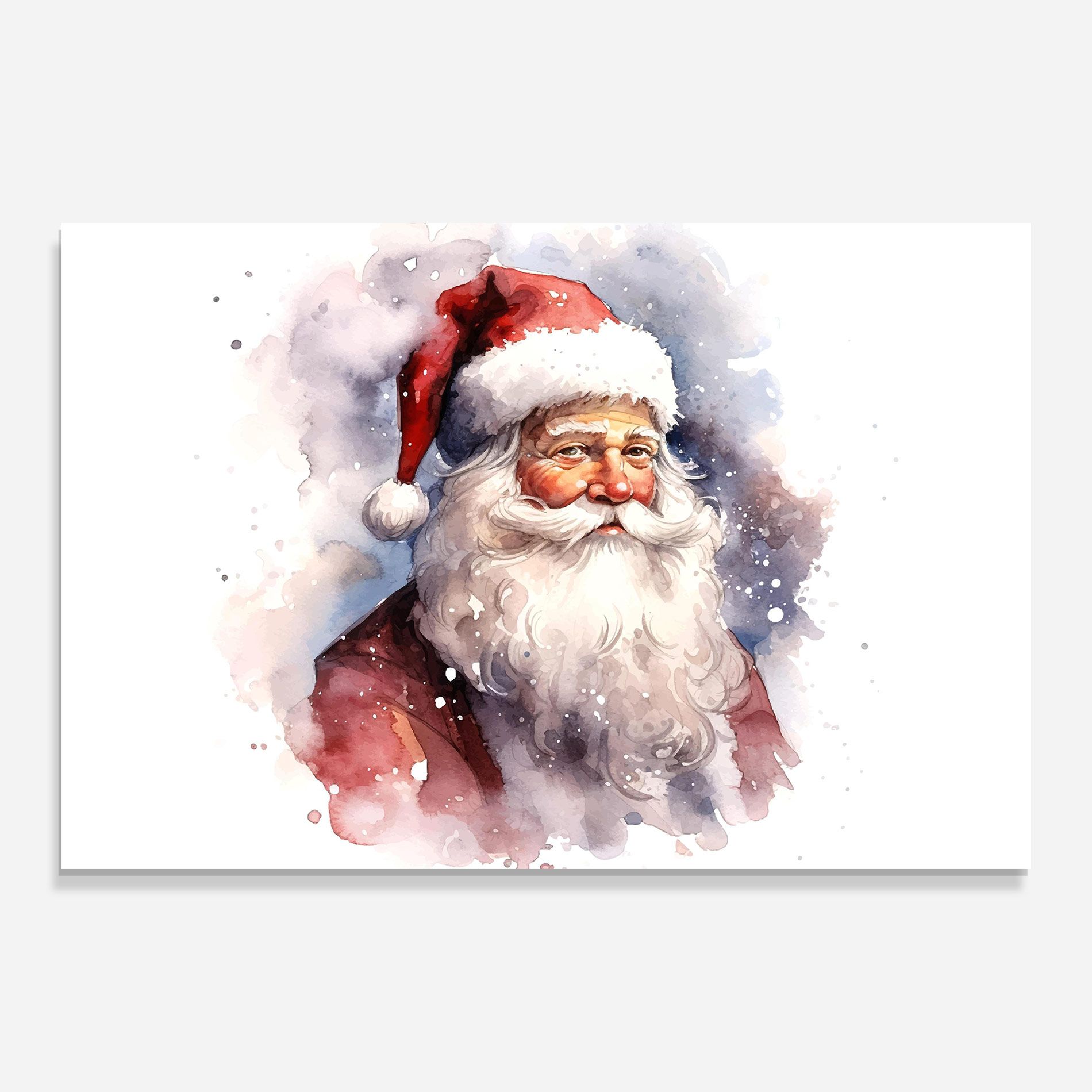 Watercolor Santa mockup 0