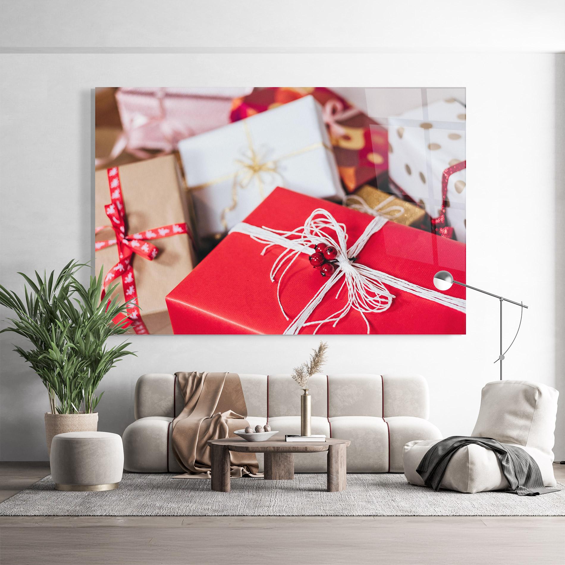 Glasbild Christmas Gifts mockup 9