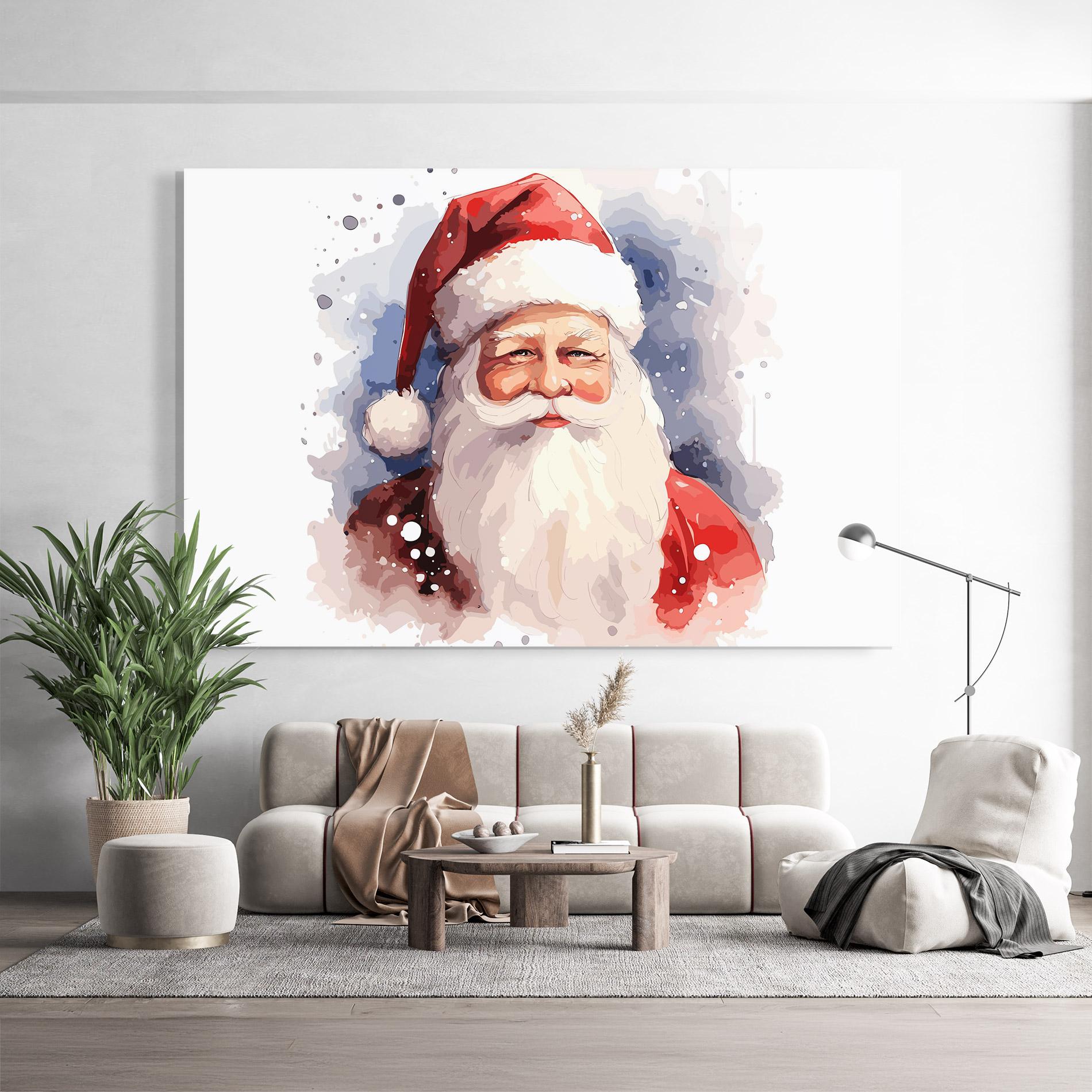 Glasbild Cute Santa mockup 9