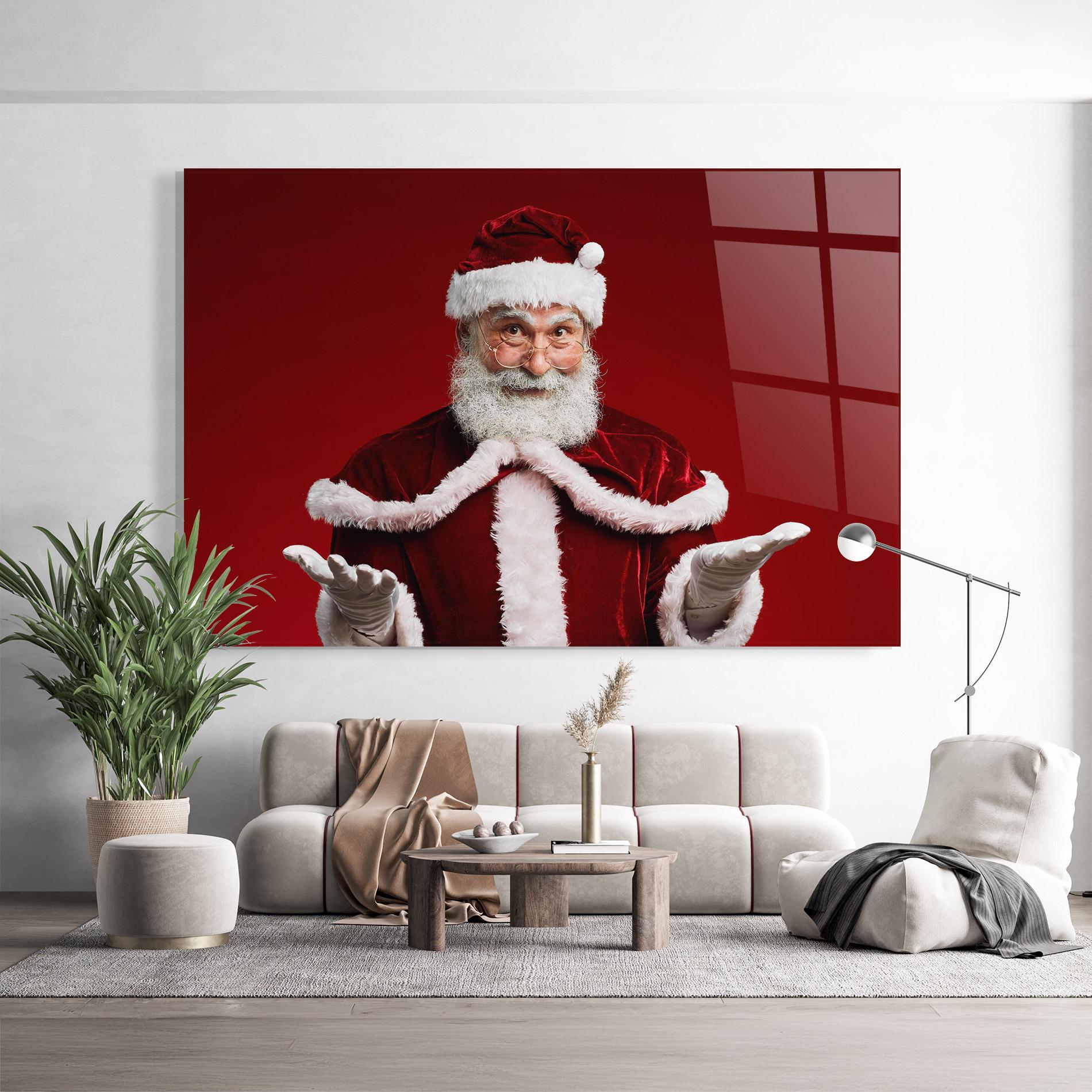 Glasbild Santa Welcoming You mockup 9