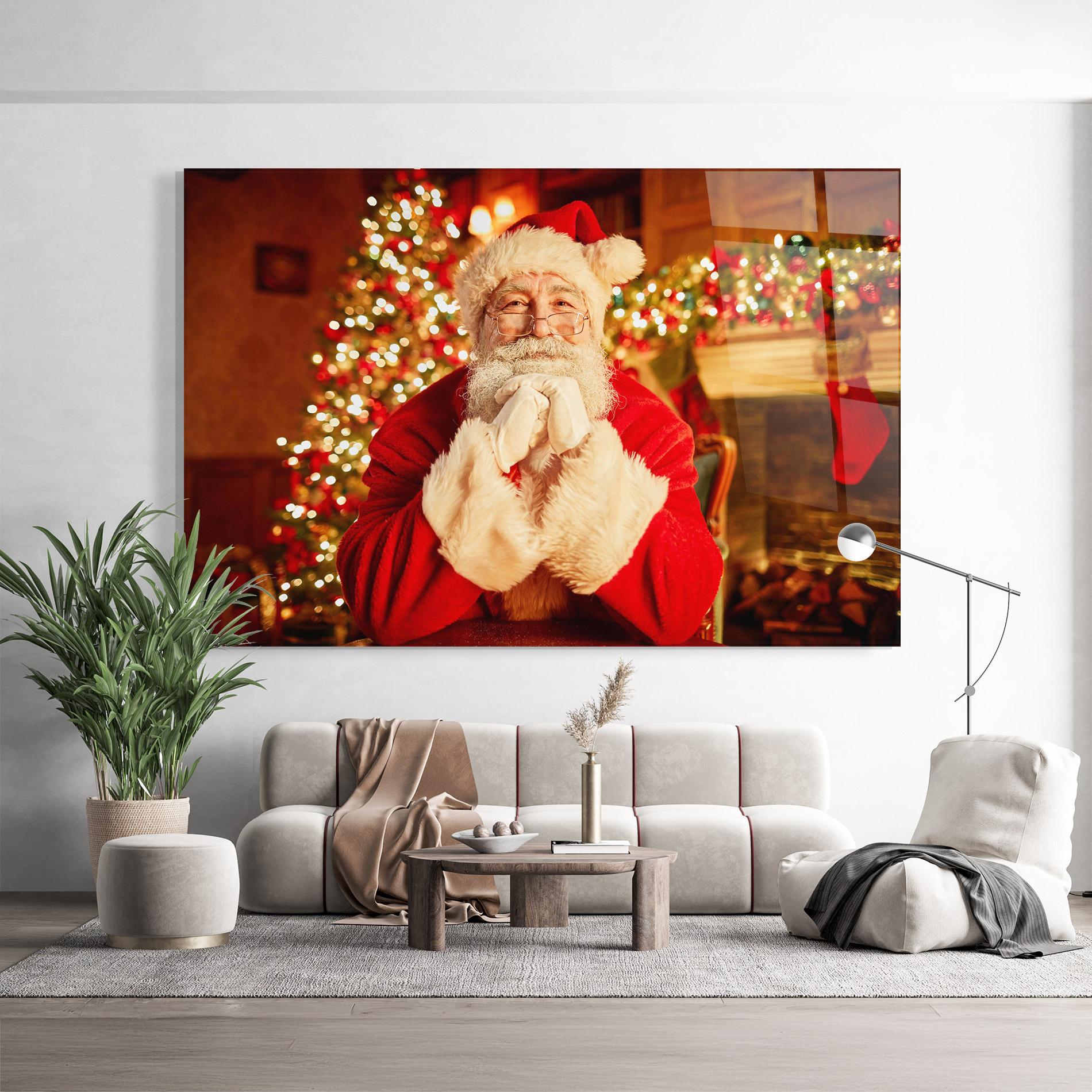 Glasbild Traditional Santa mockup 9
