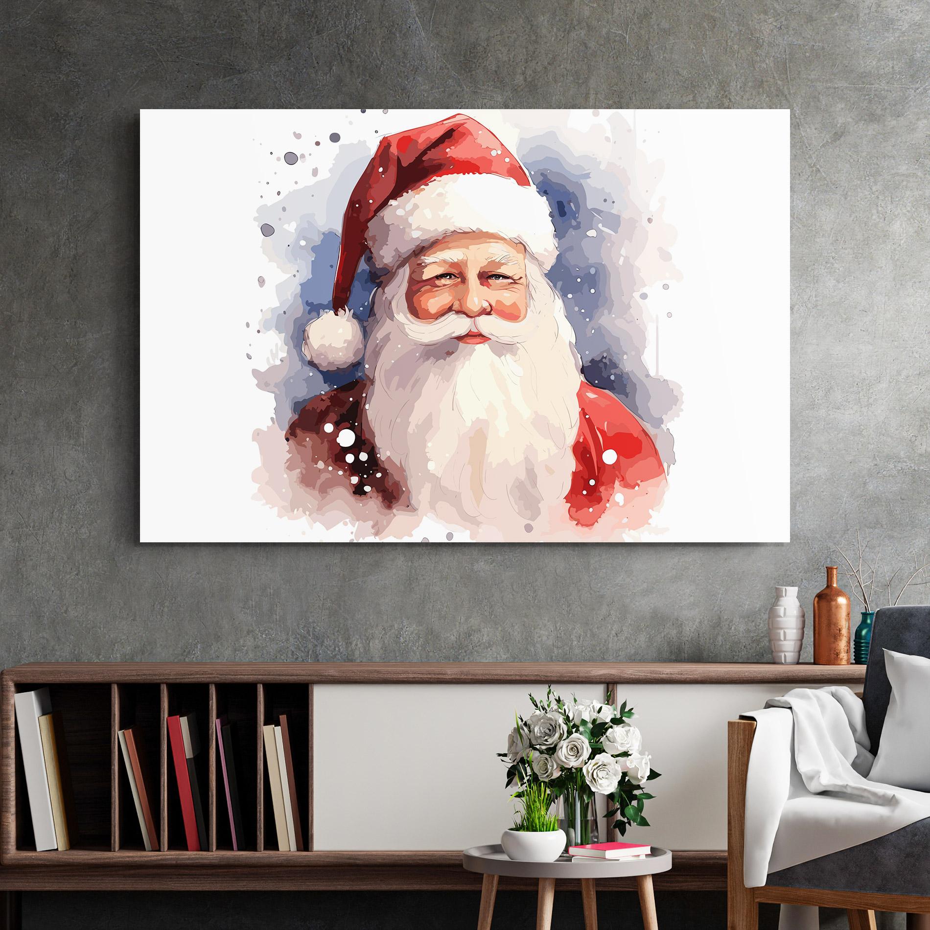 Glasbild Cute Santa mockup 2