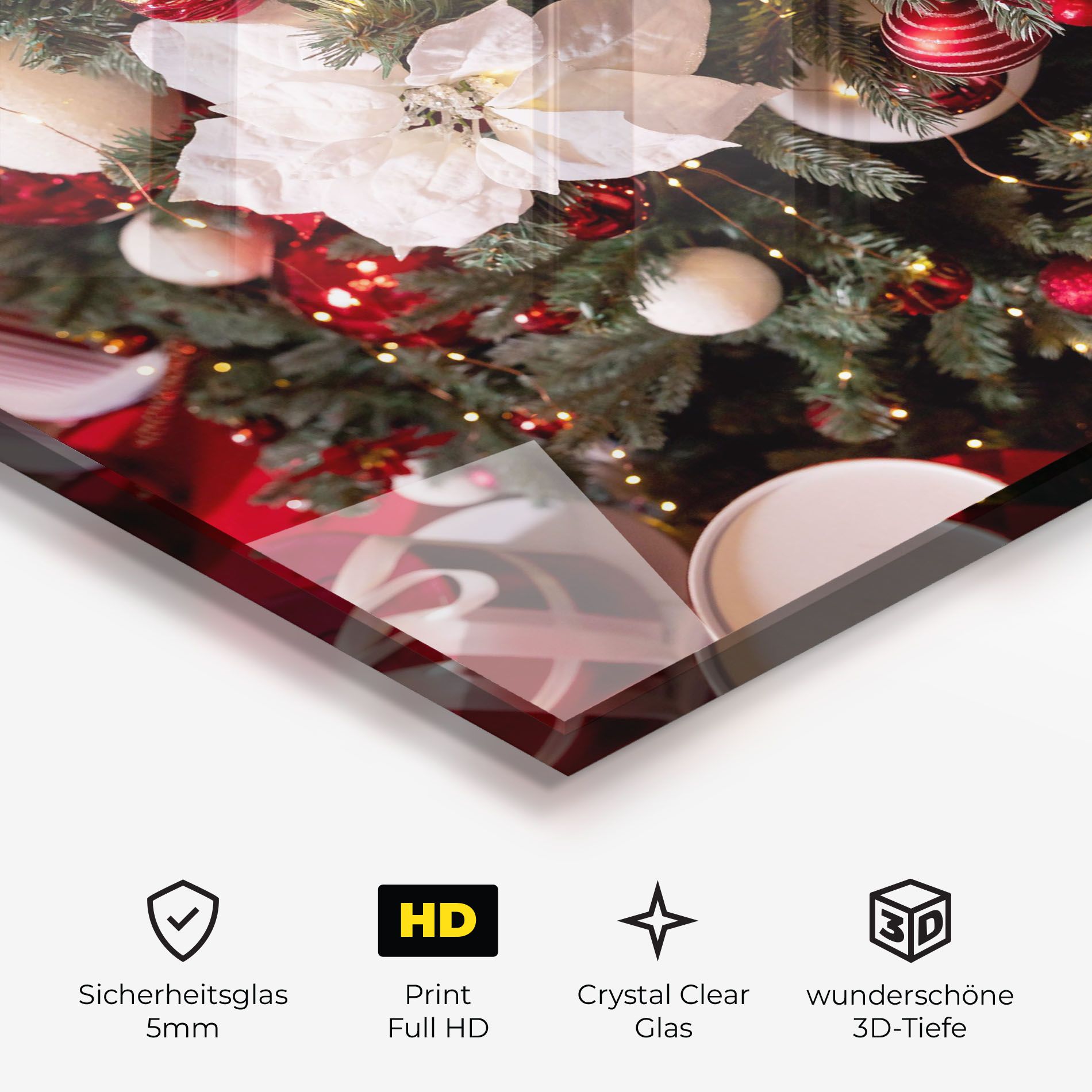 Colourful Christmas Baubles mockup 3