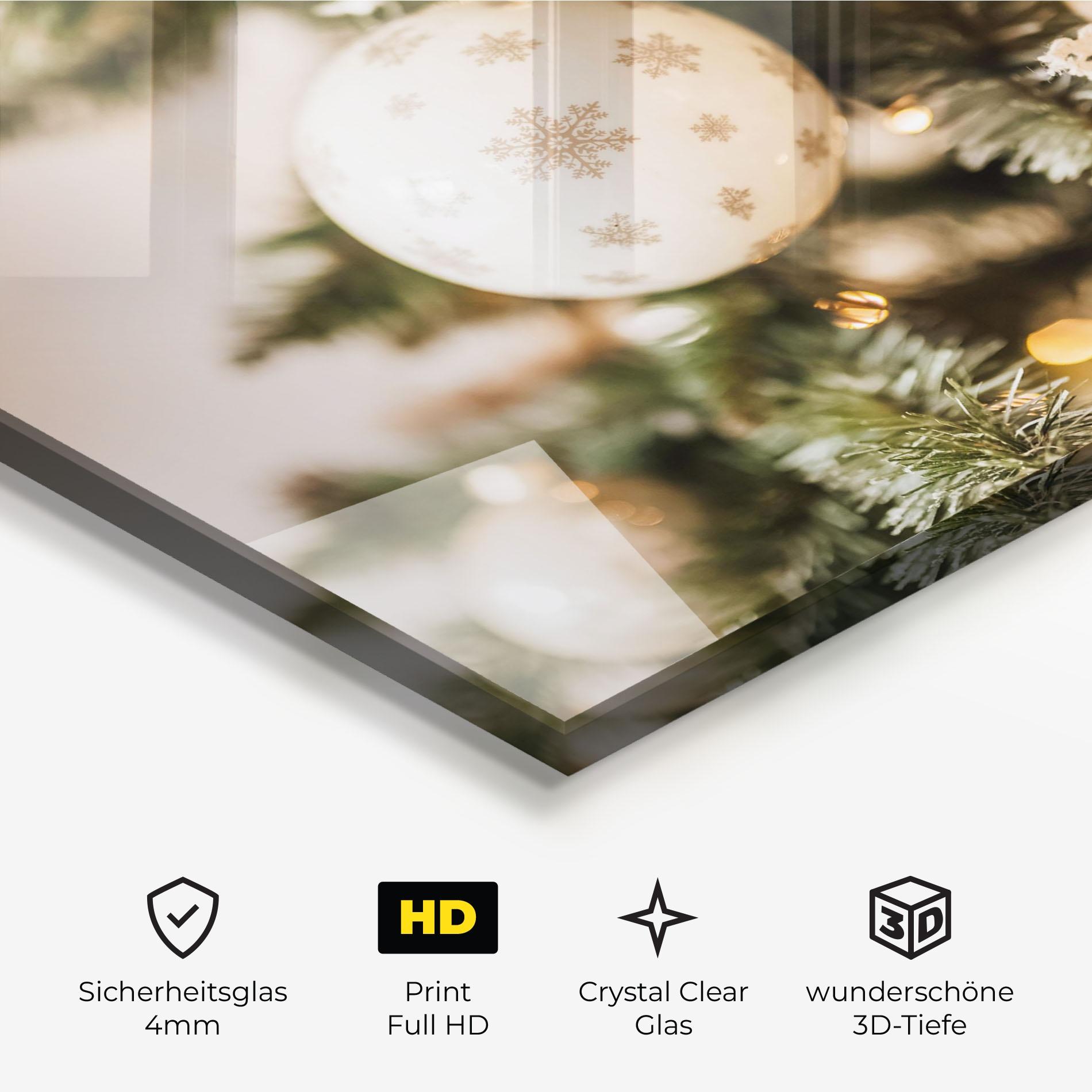 Glasbild Christmas Home mockup 3