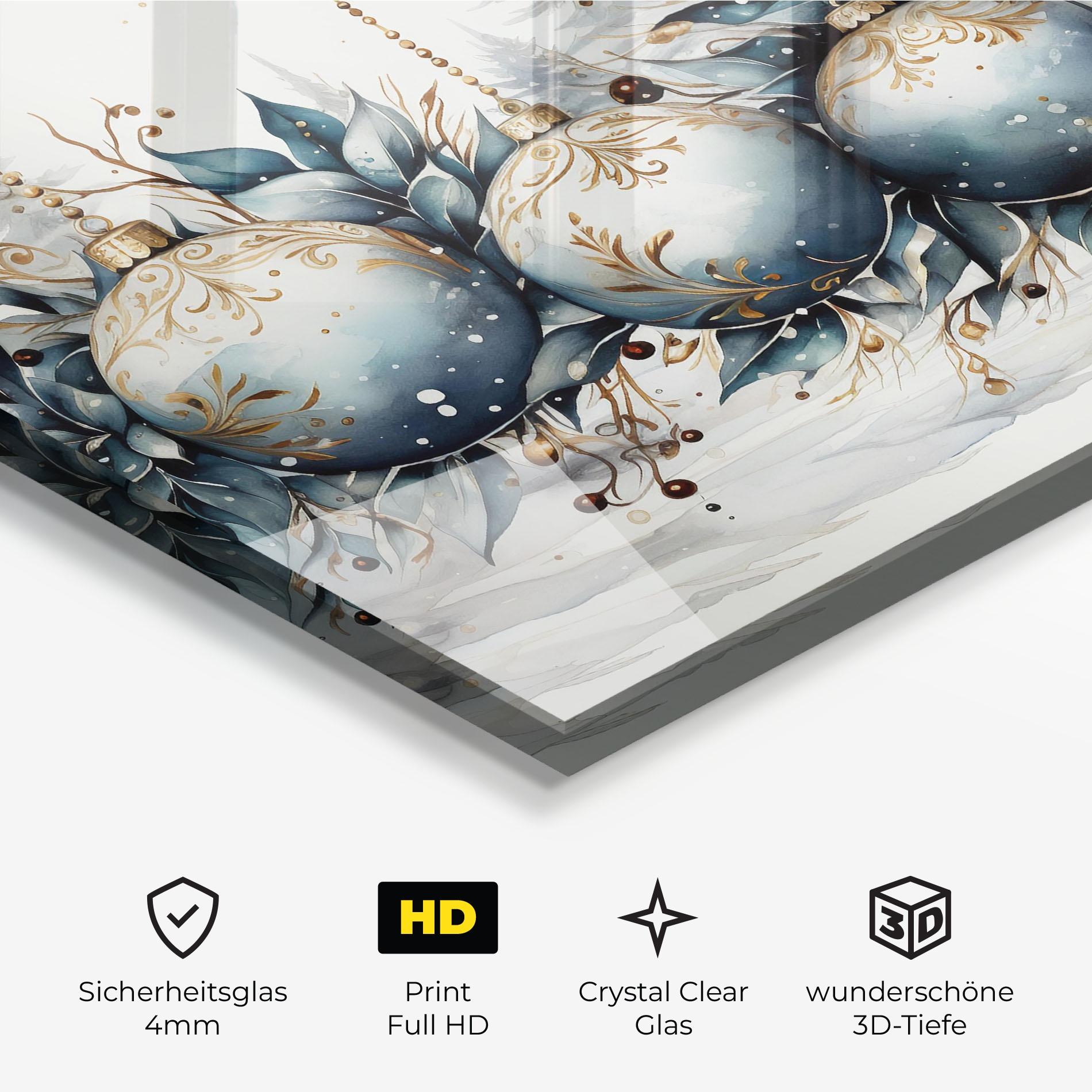 Glasbild Christmas Paper mockup 3