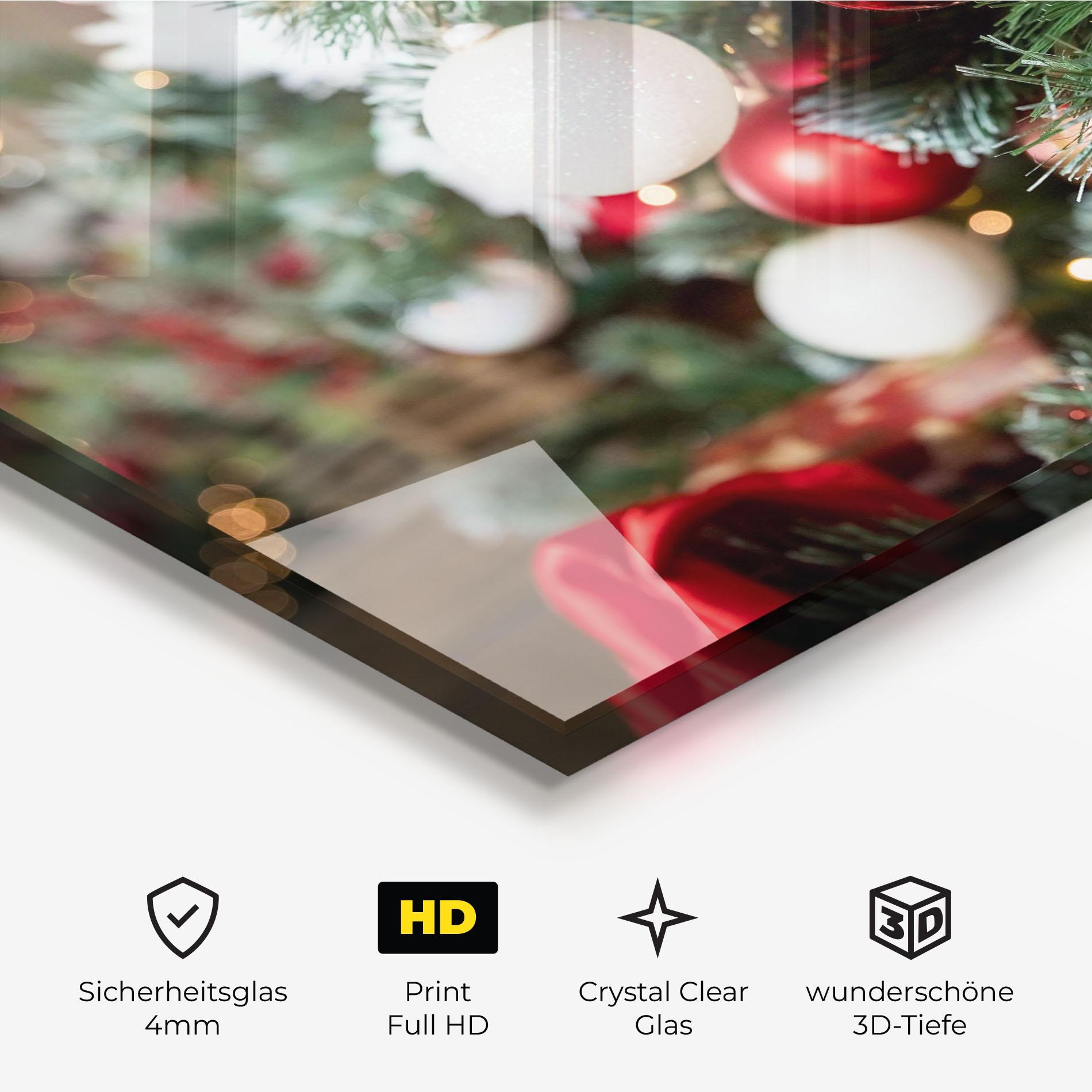 Glasbild Magic Christmas Home mockup 3