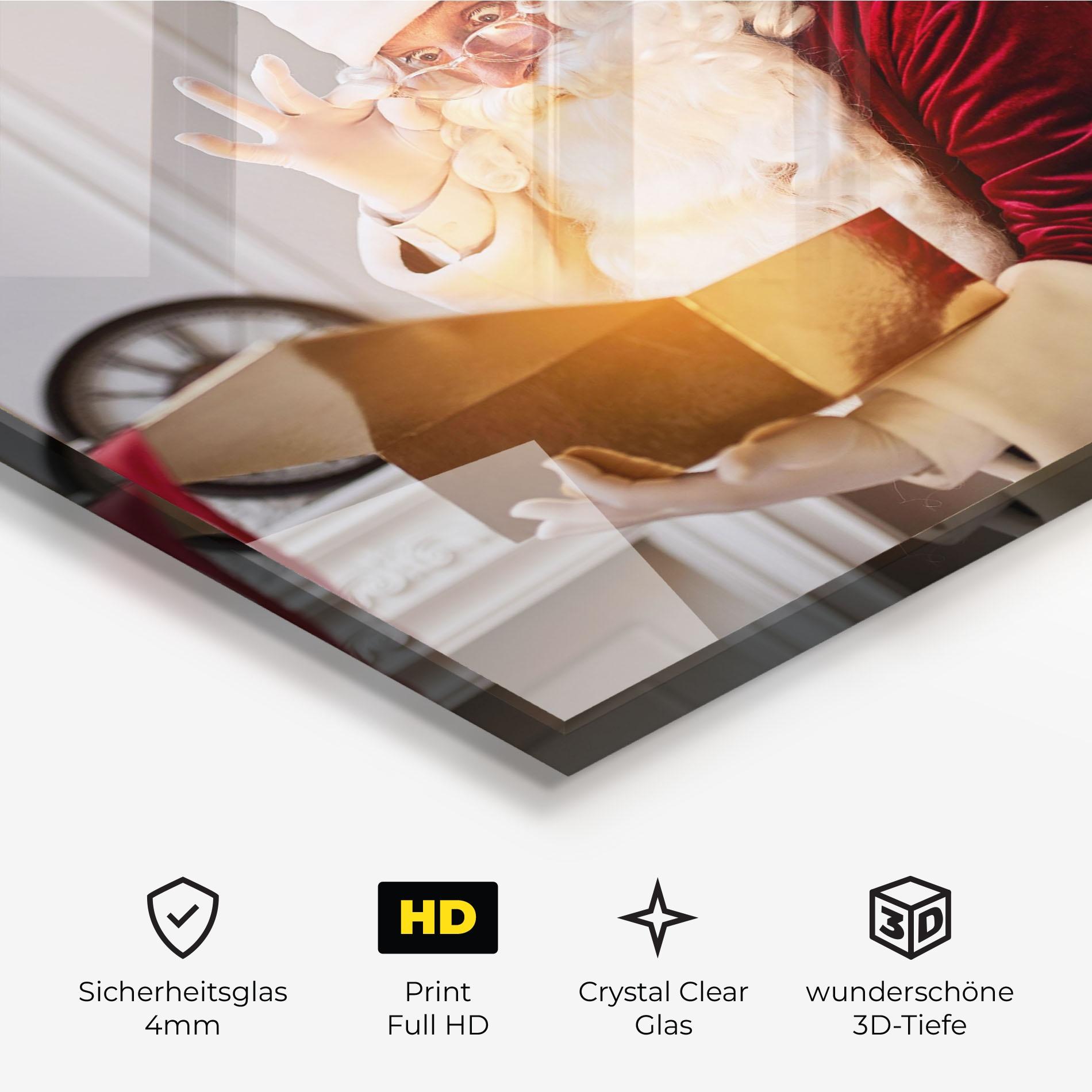 Glasbild Magical Glowing Gift mockup 3