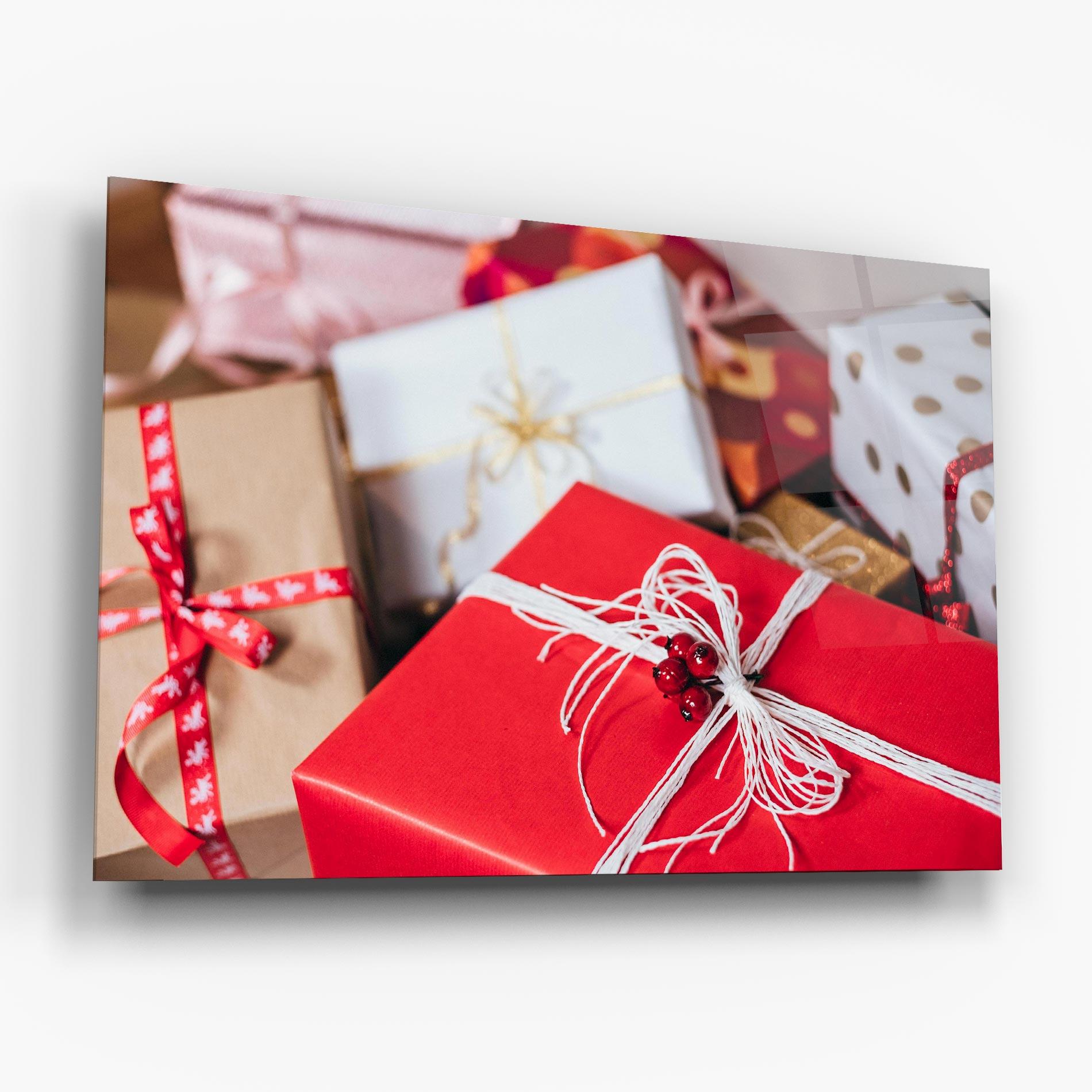Glasbild Christmas Gifts mockup 6