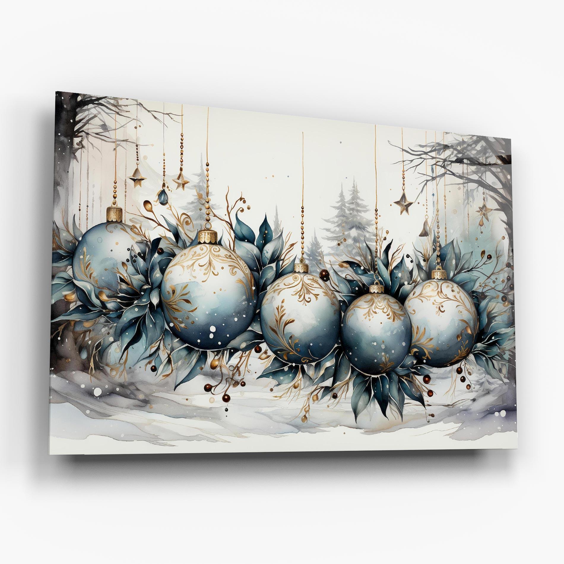 Glasbild Christmas Paper mockup 6