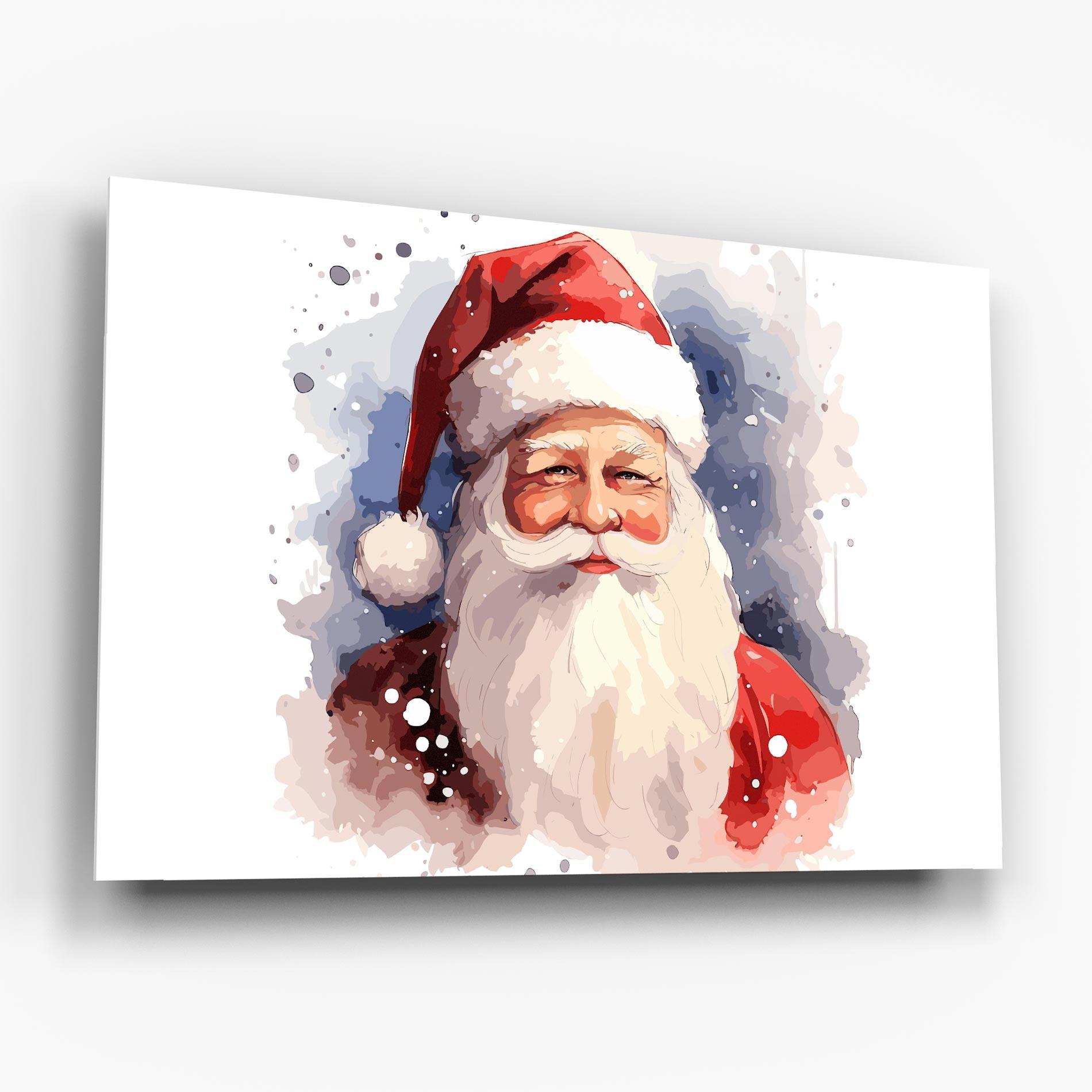 Glasbild Cute Santa mockup 6