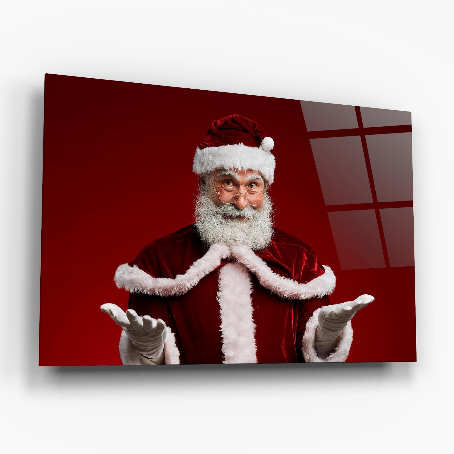 Glasbild Santa Welcoming You mockup 6