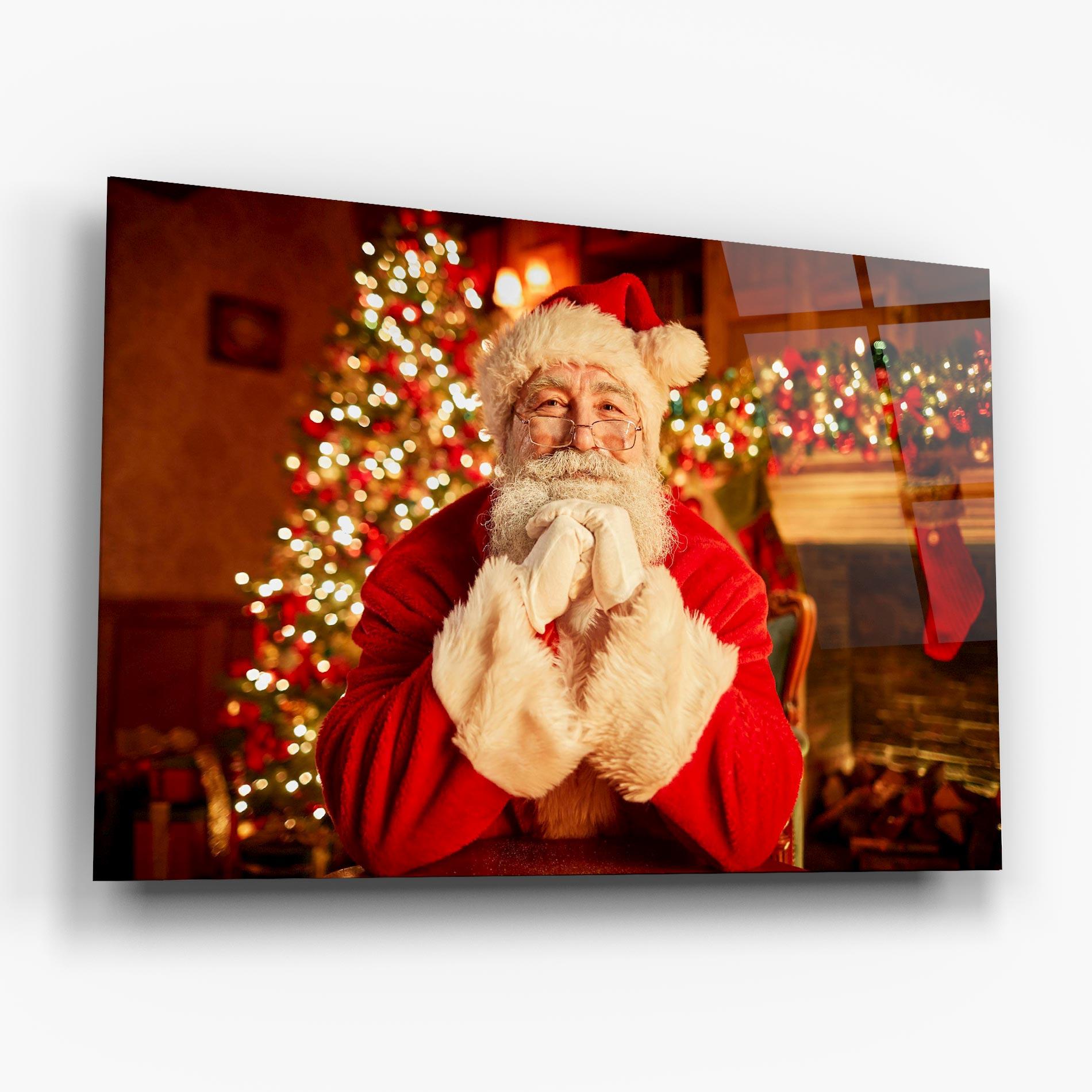 Glasbild Traditional Santa mockup 6