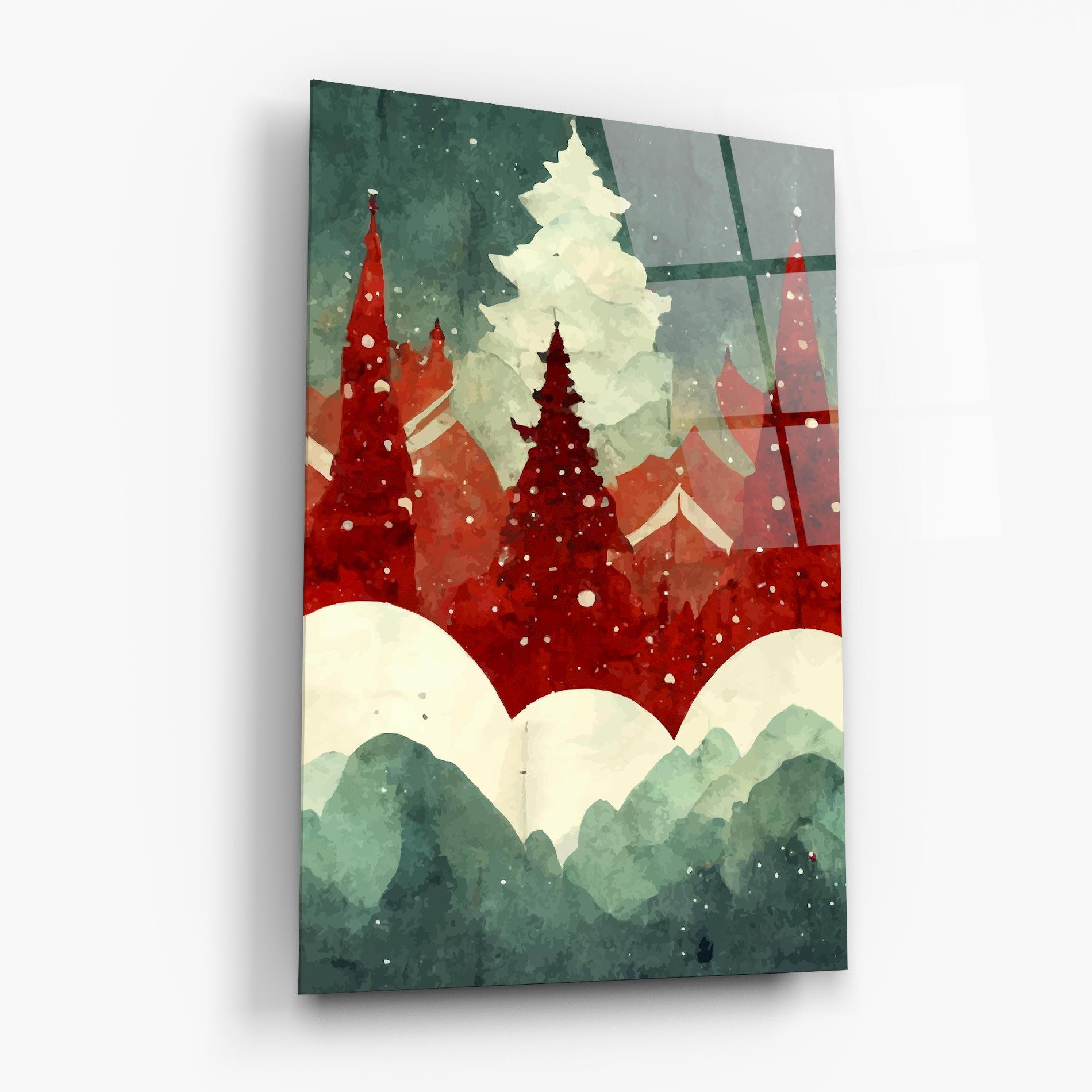 Glasbild Christmas Landscape mockup 6