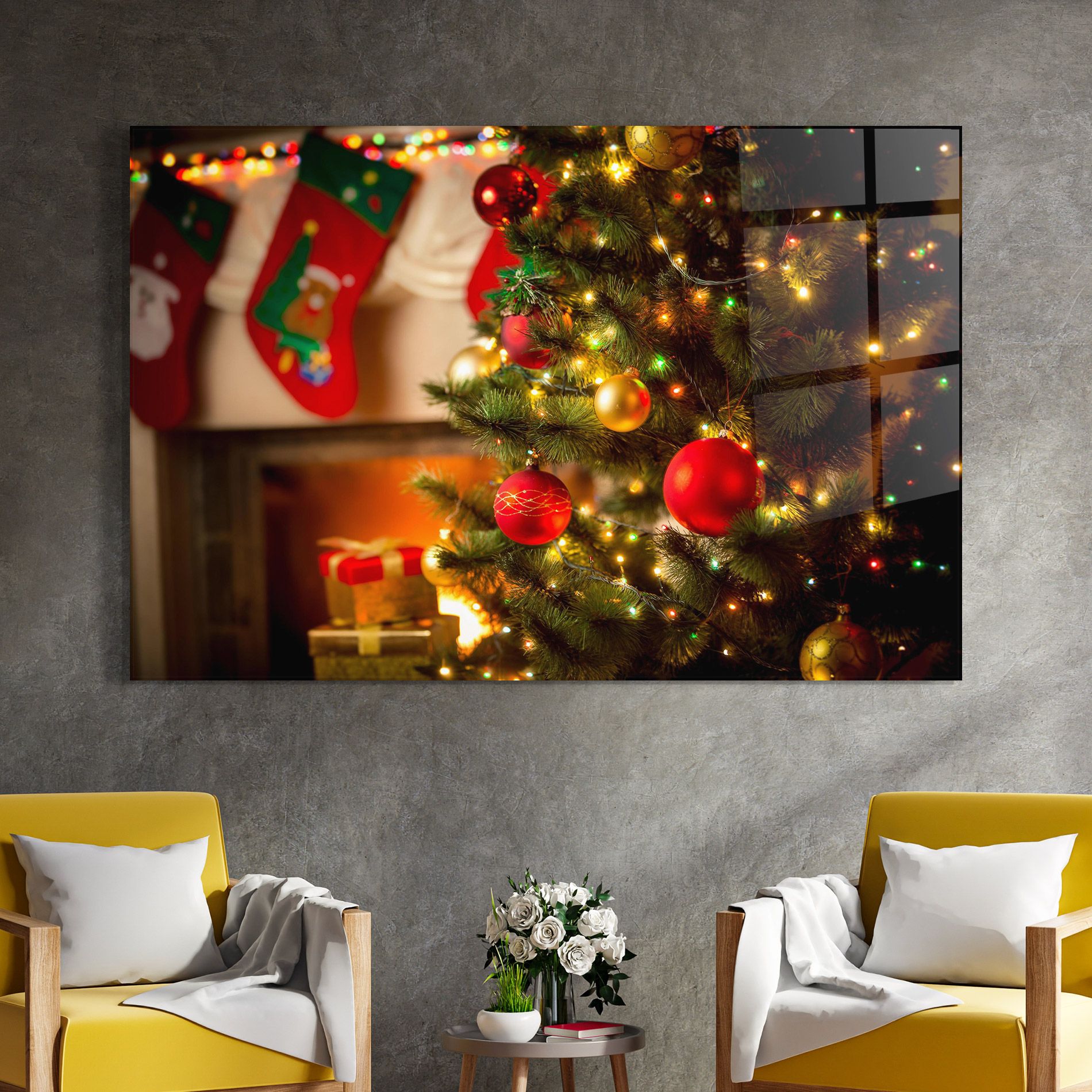 Beautiful Fireplace mockup 4