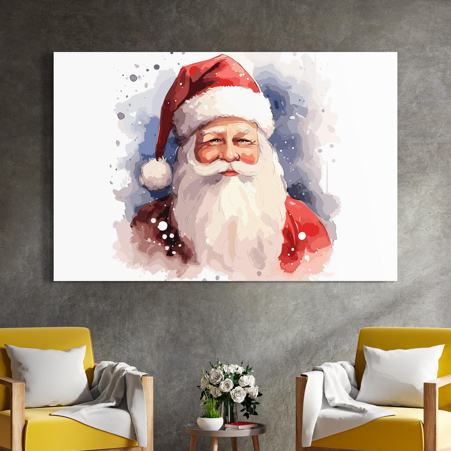 Glasbild Cute Santa mockup 4