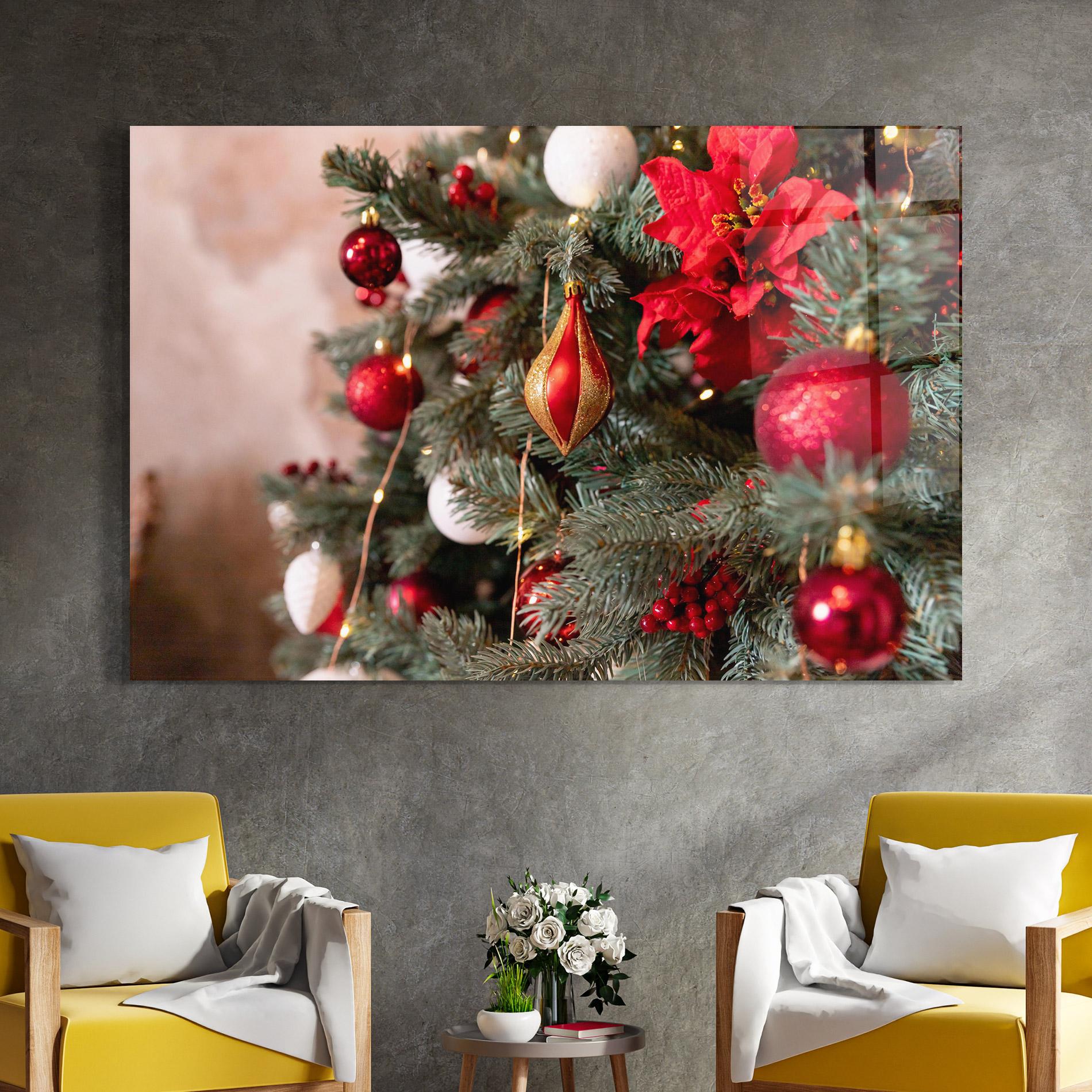 Glasbild Festive Christmas Decor mockup 4