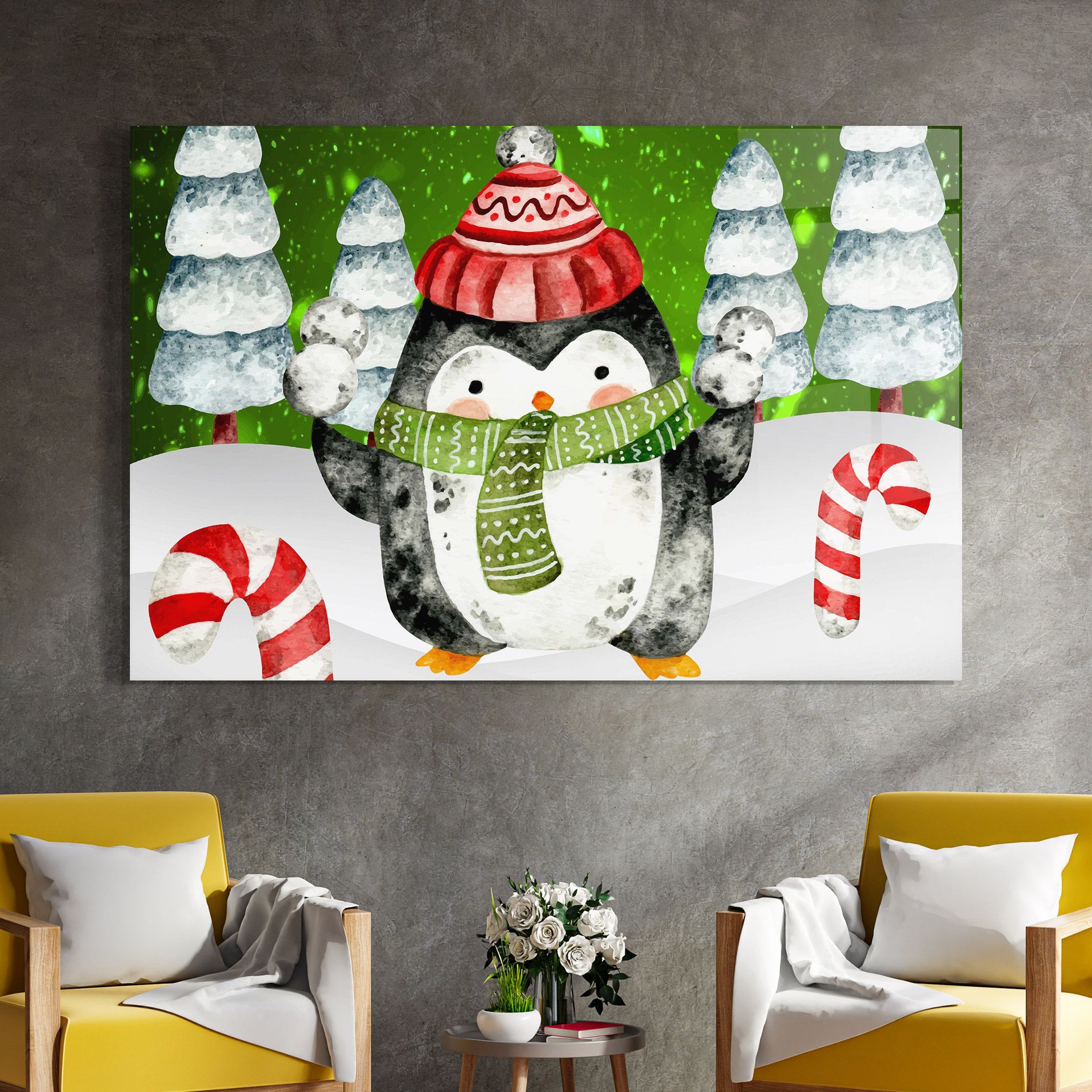 Green Pinguin mockup 4