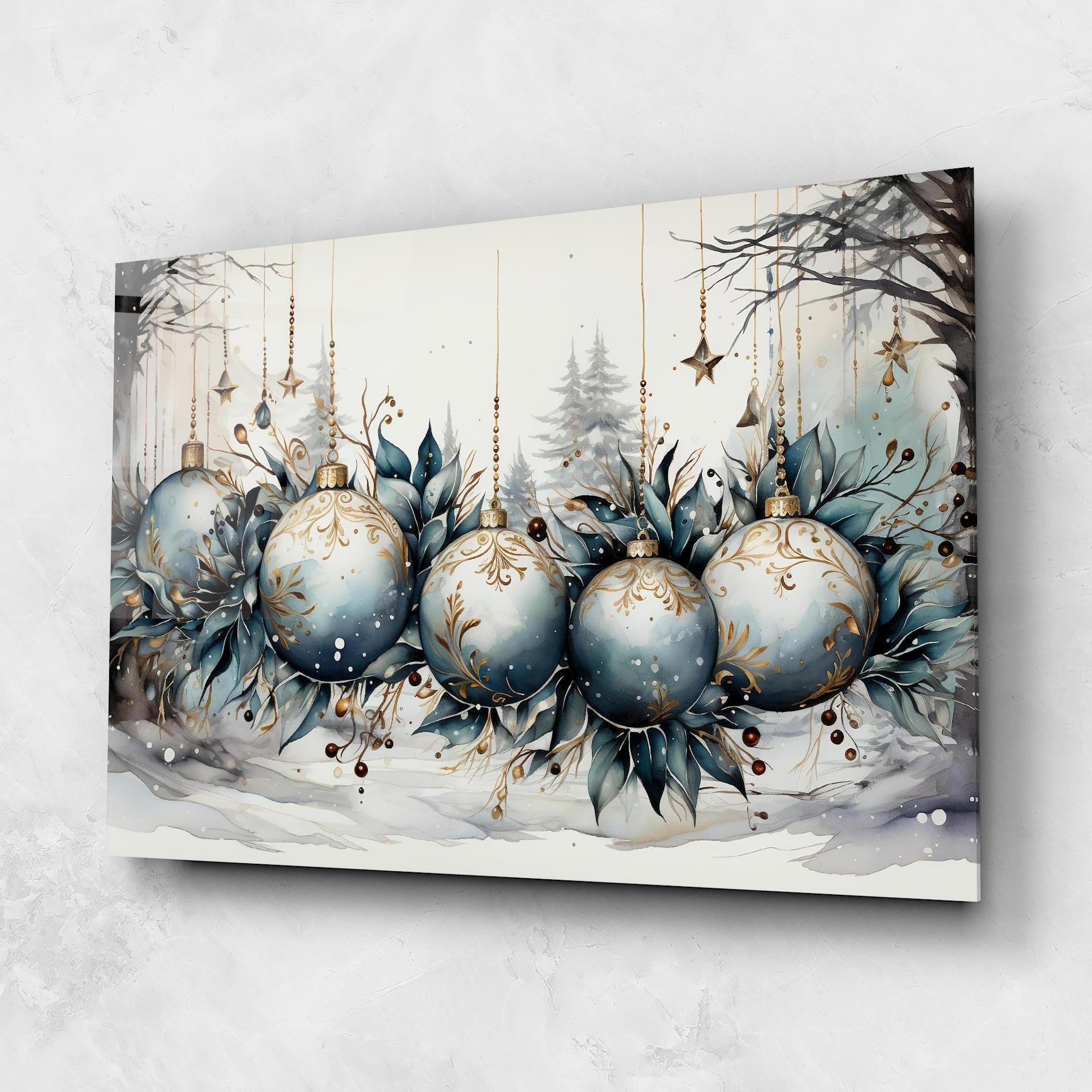 Glasbild Christmas Paper mockup 1