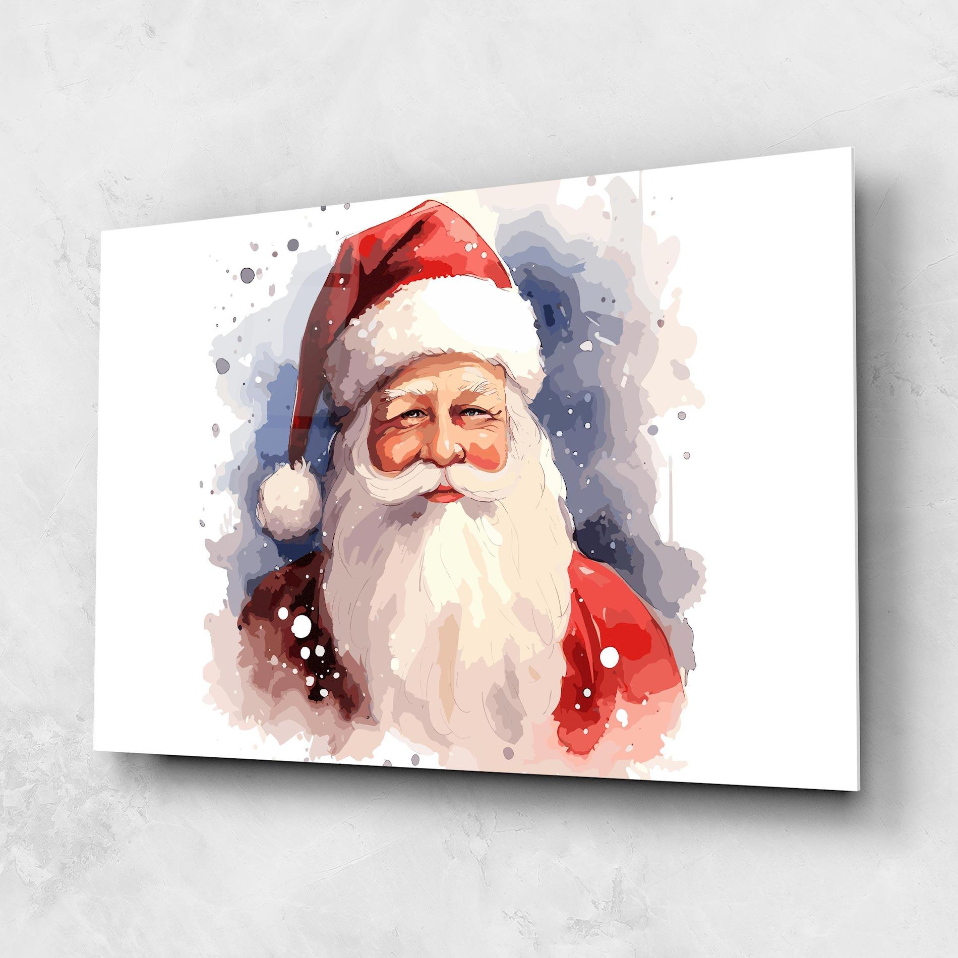 Glasbild Cute Santa mockup 1