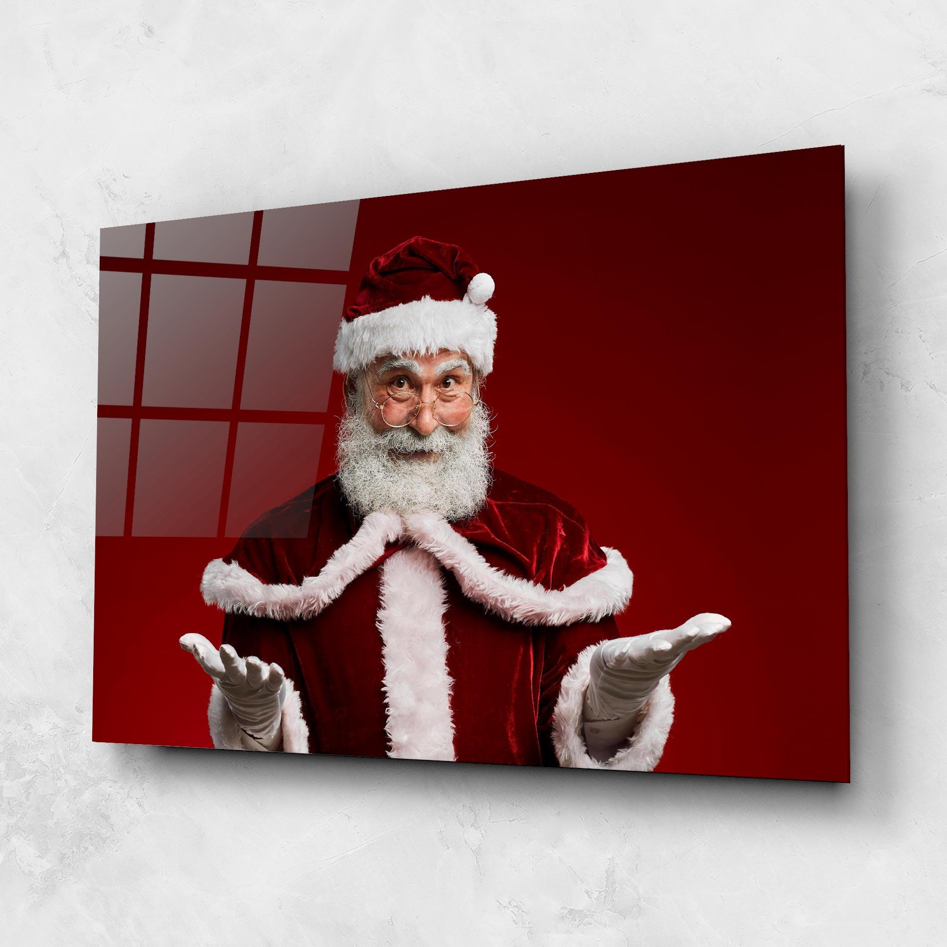 Glasbild Santa Welcoming You mockup 1