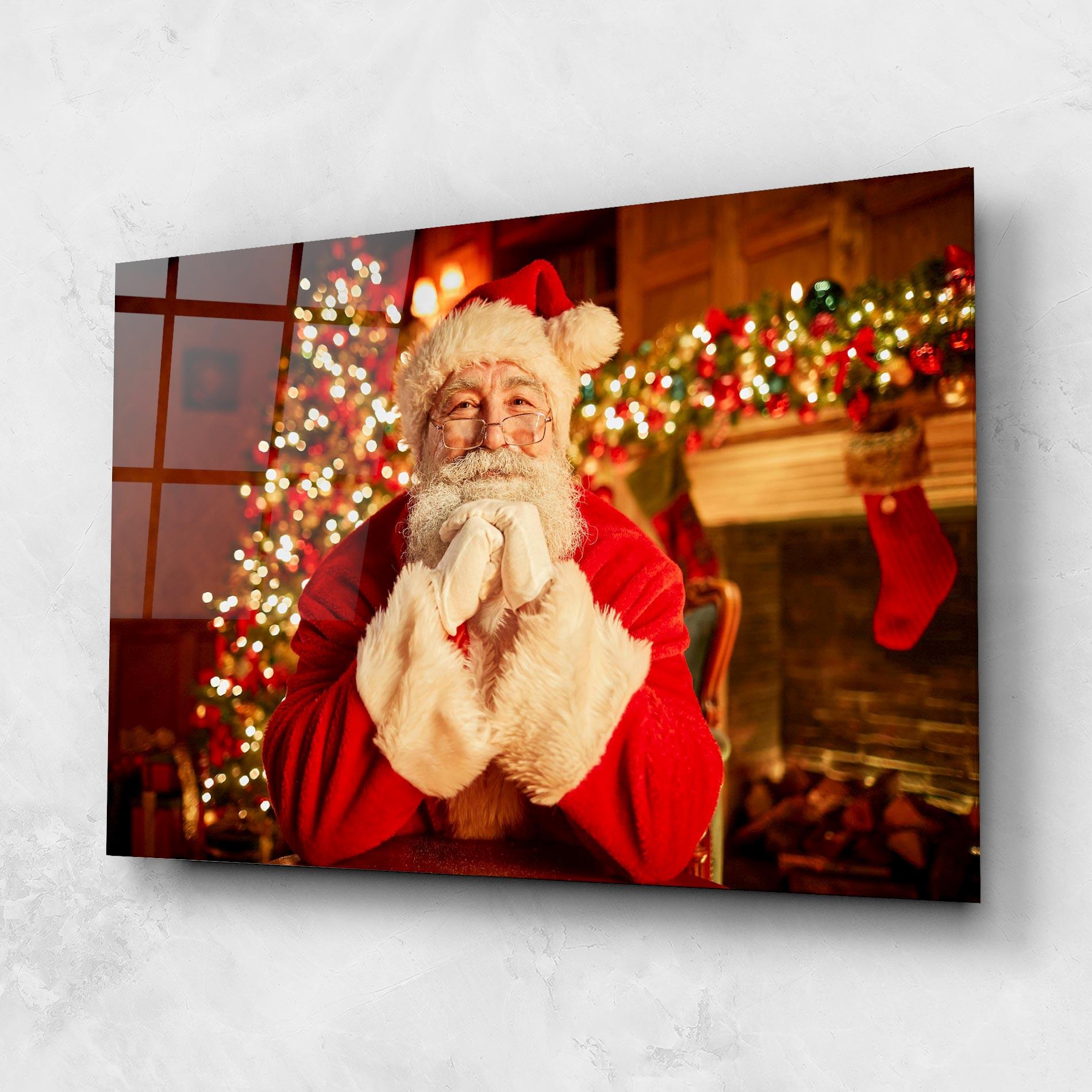 Glasbild Traditional Santa mockup 1